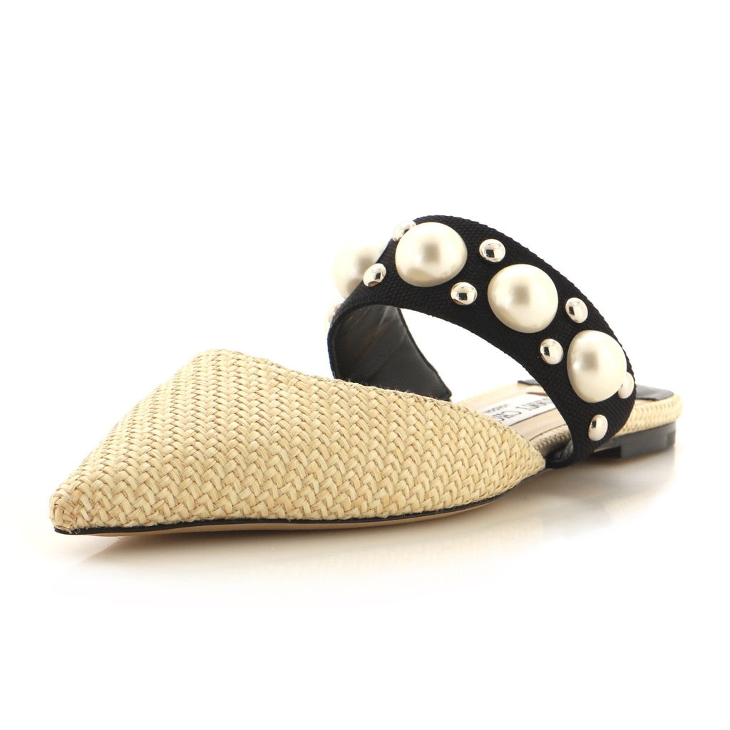 Women's Basette Flat Mules Raffia