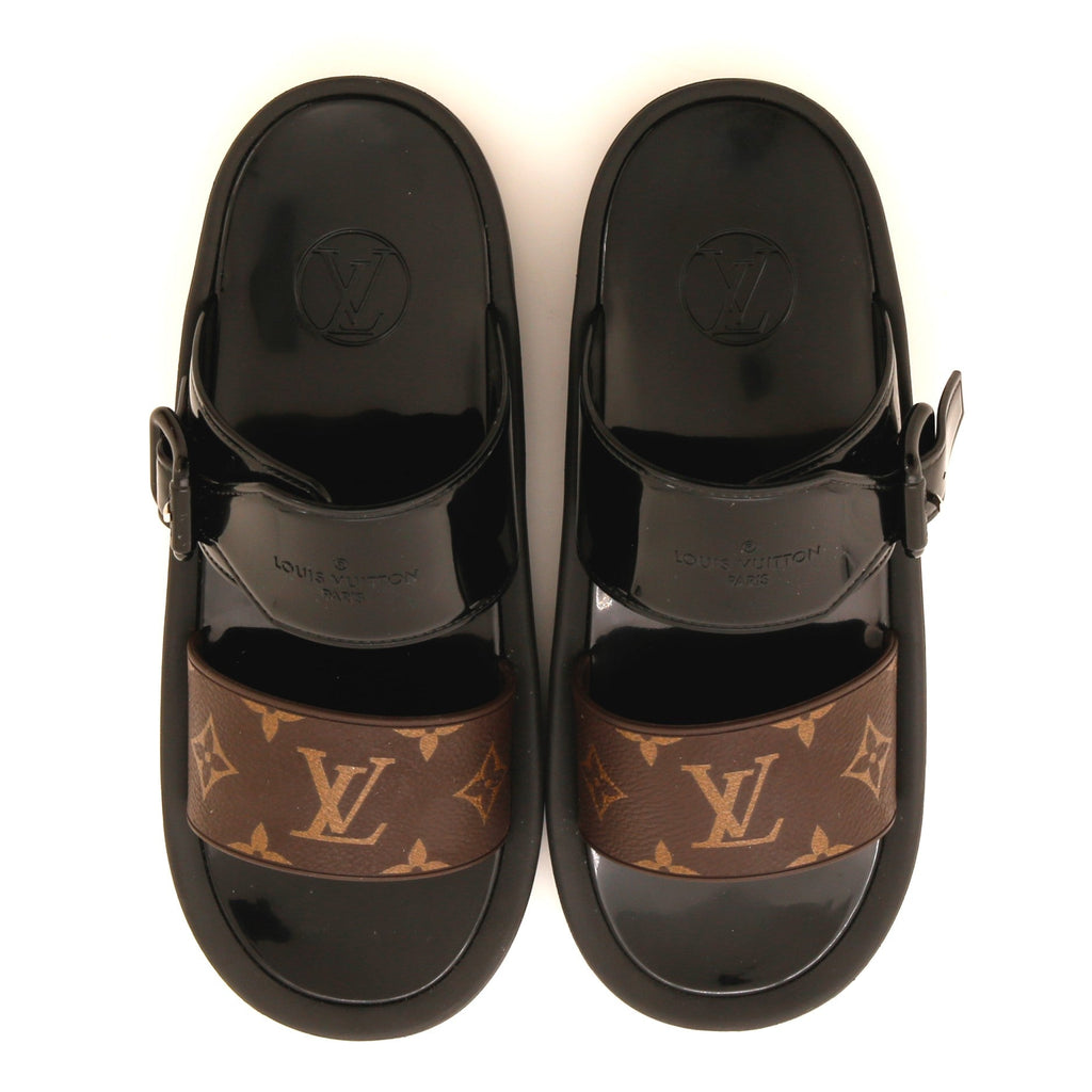 Women's Slide Sandals Monogram Canvas