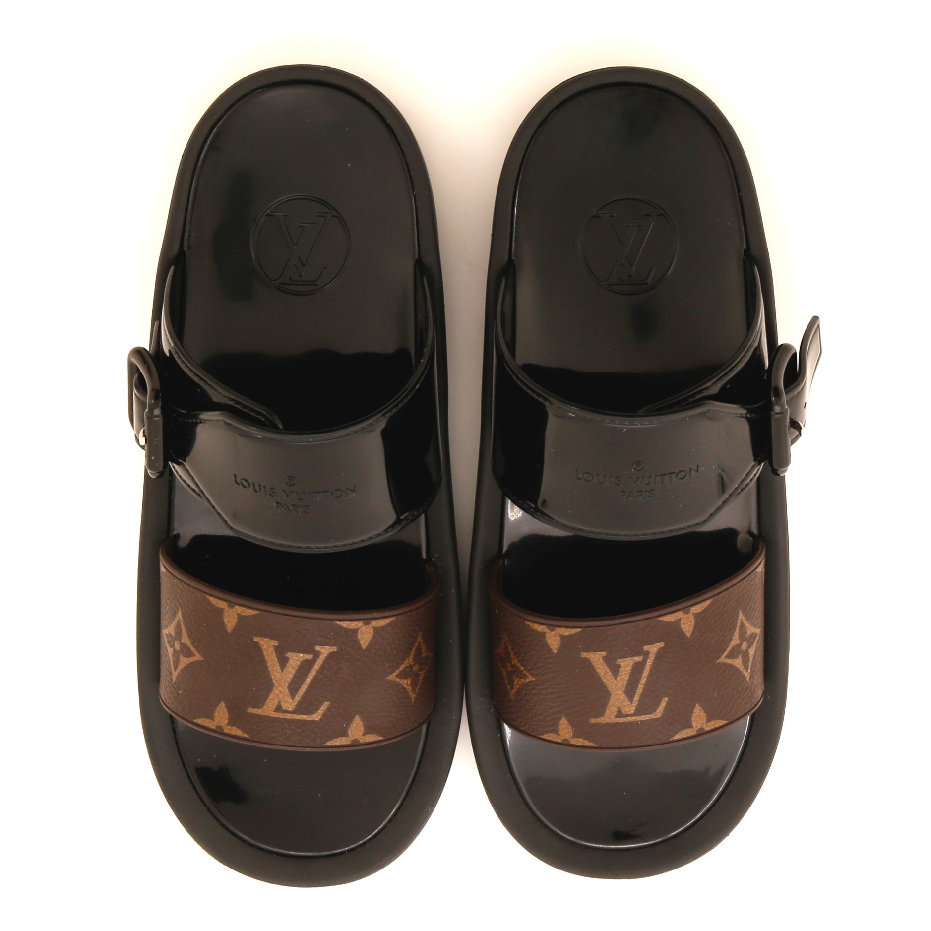 Women's Slide Sandals Monogram Canvas