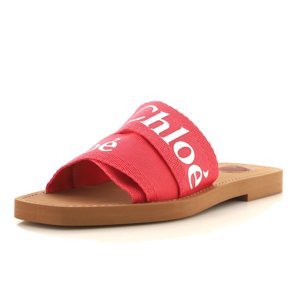 Women's Woody Logo Slide Sandals Fabric