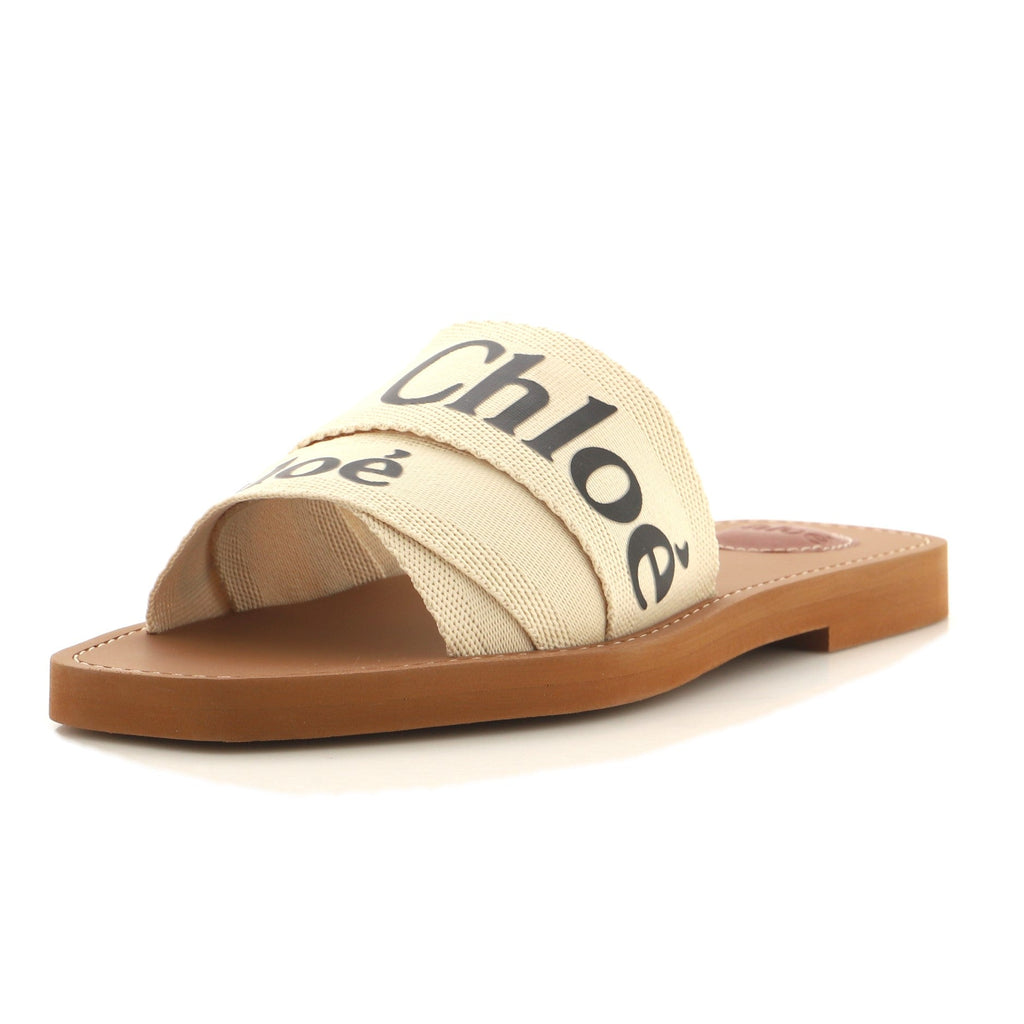 Women's Woody Logo Slide Sandals Fabric