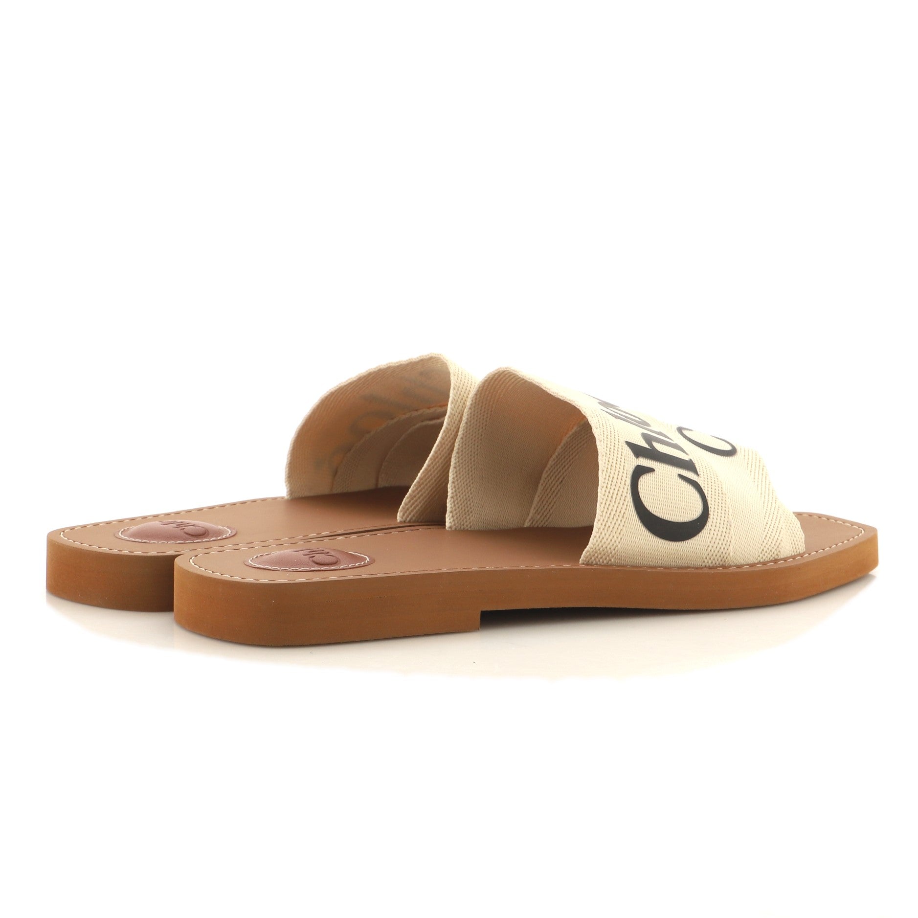 Women's Woody Logo Slide Sandals Fabric