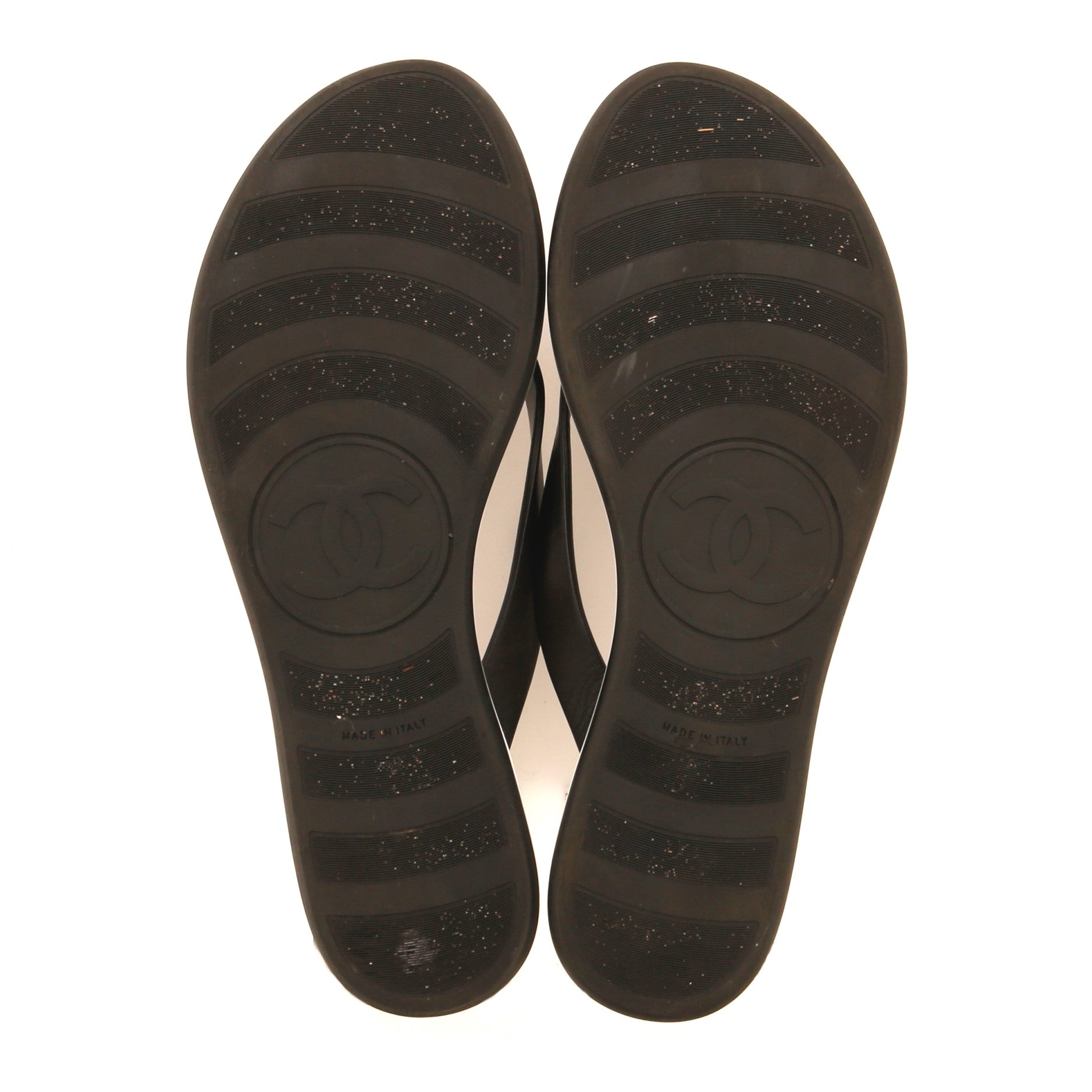 Women's CC Flip Flop Sandals Leather
