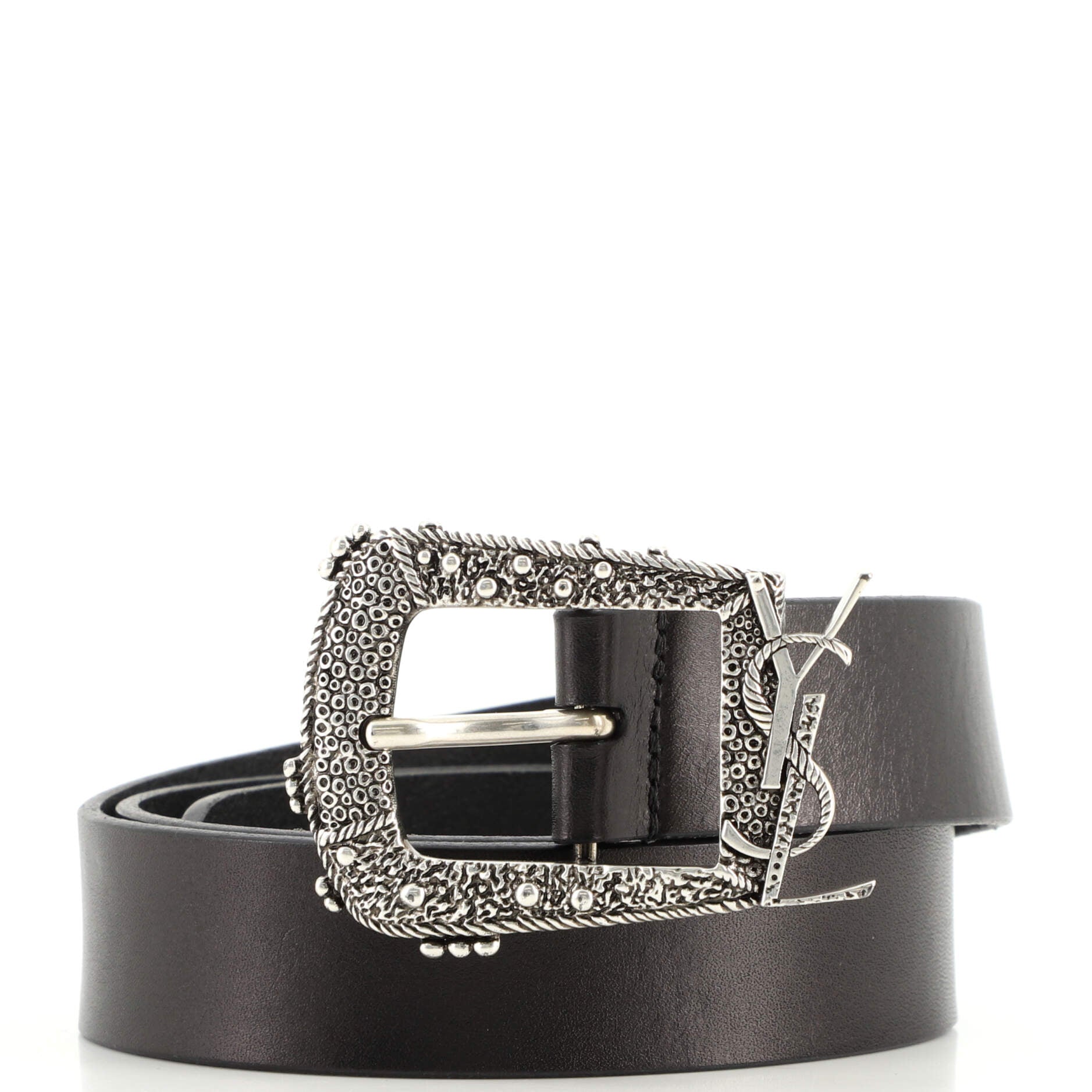 Cheyenne Belt Leather and Metal Wide 90