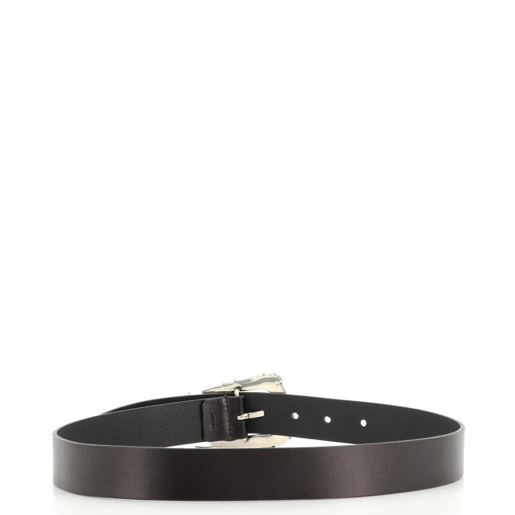 Cheyenne Belt Leather and Metal Wide 90