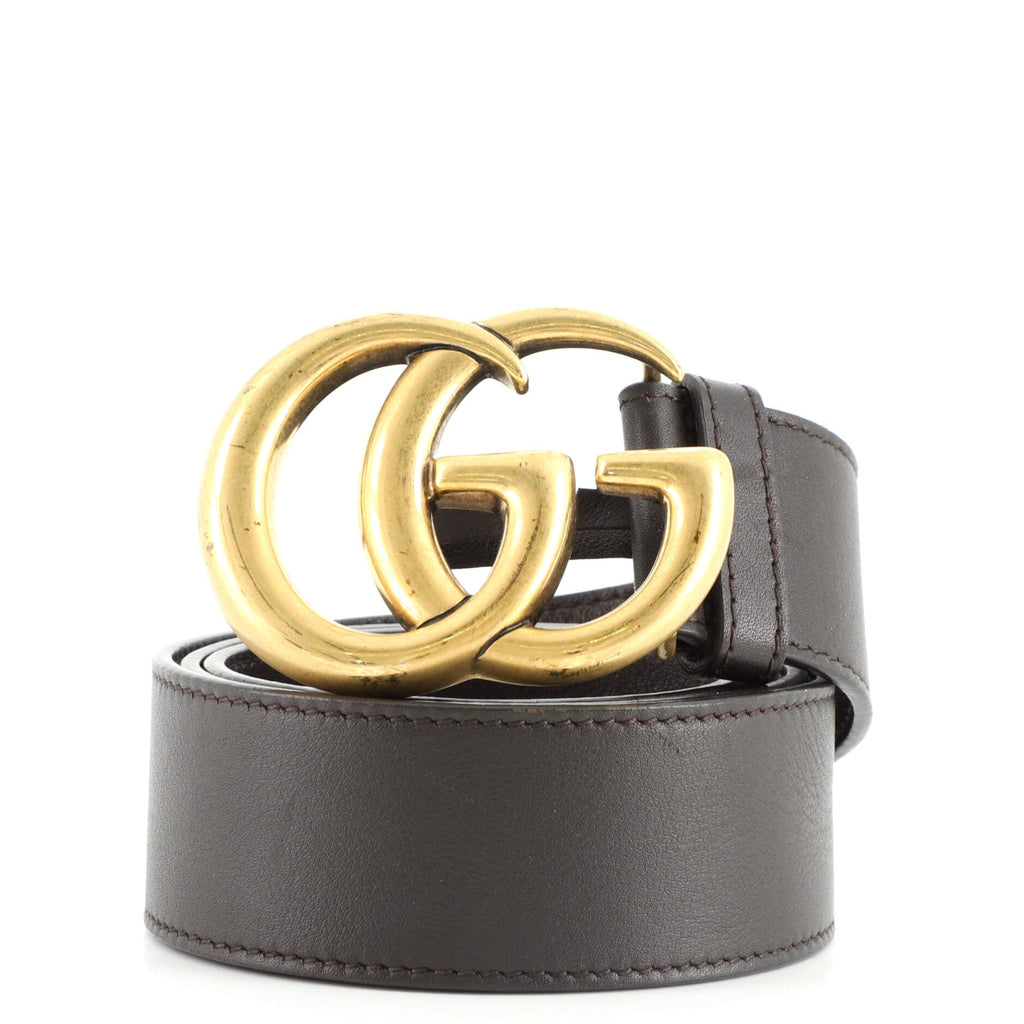 GG Marmont Belt Leather Wide 80