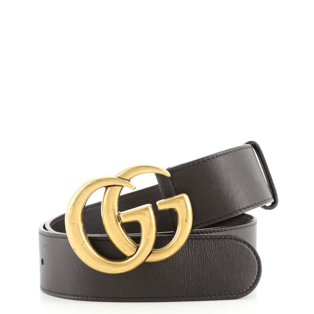 GG Marmont Belt Leather Wide 80