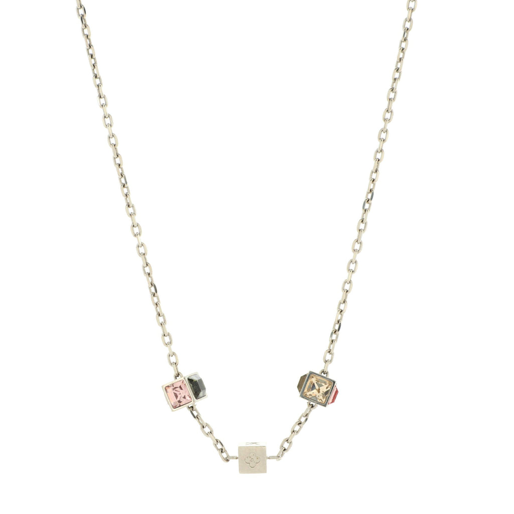 Gamble Short Necklace Metal with Crystal