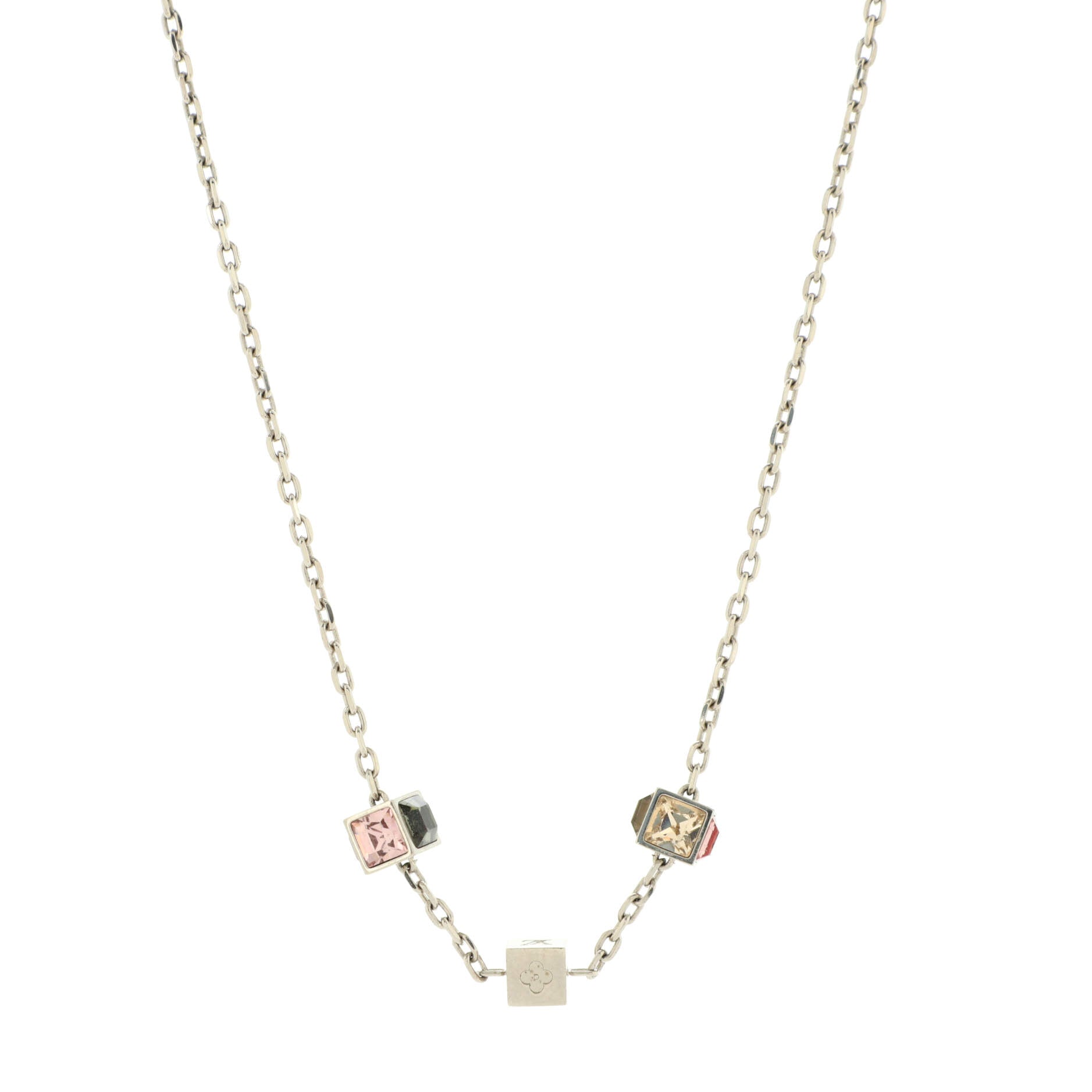 Gamble Short Necklace Metal with Crystal