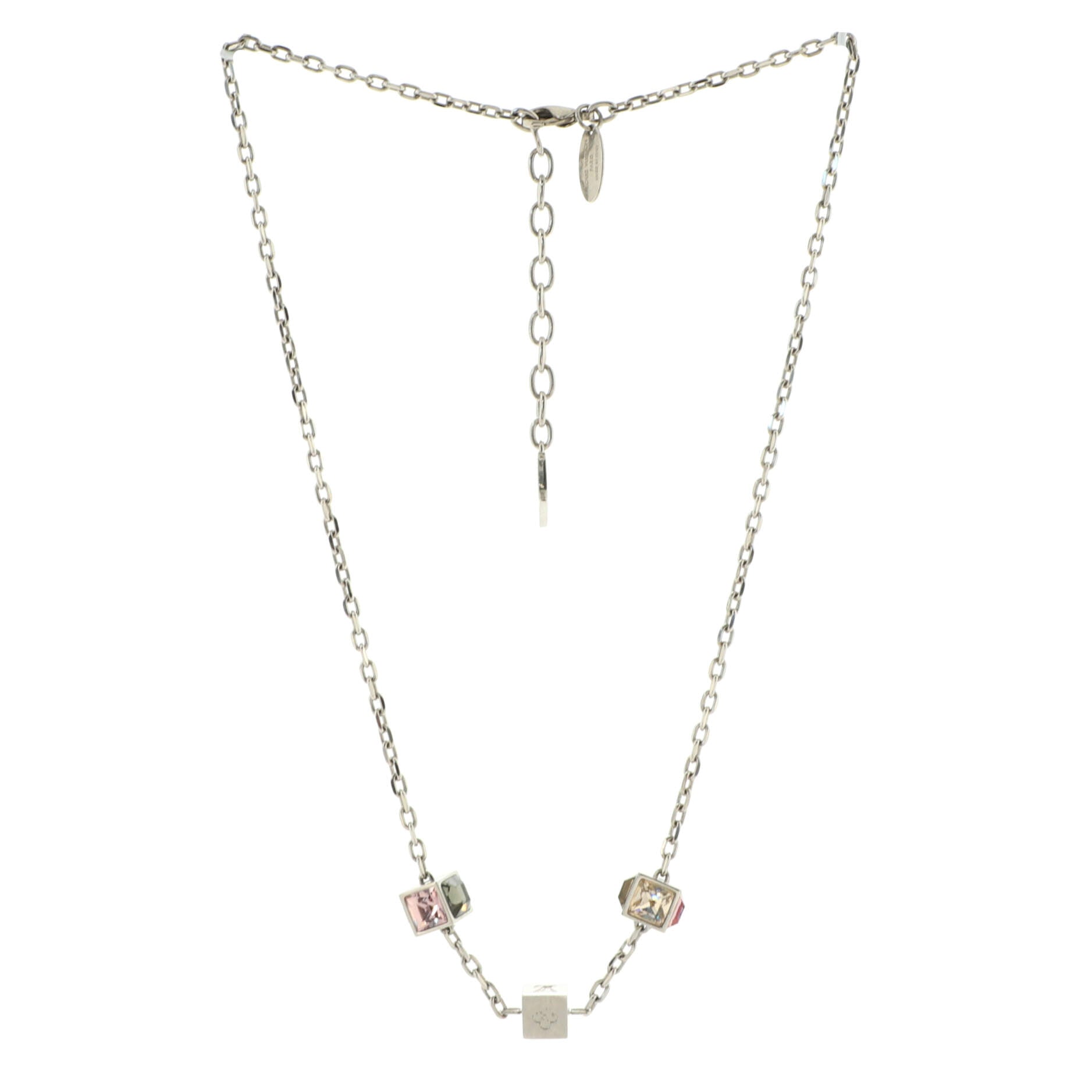 Gamble Short Necklace Metal with Crystal
