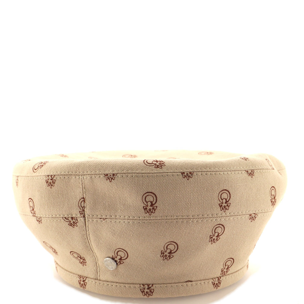Saint Honore Cliquetis Beret Hat Printed Denim XL