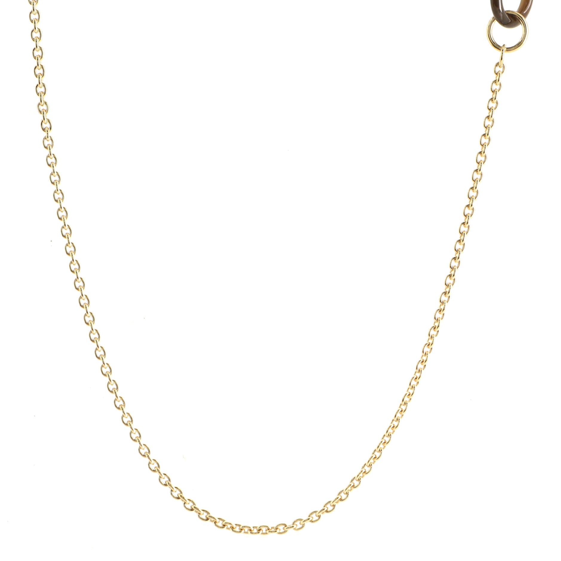Eurydice Pendant Necklace Metal and Buffalo Horn