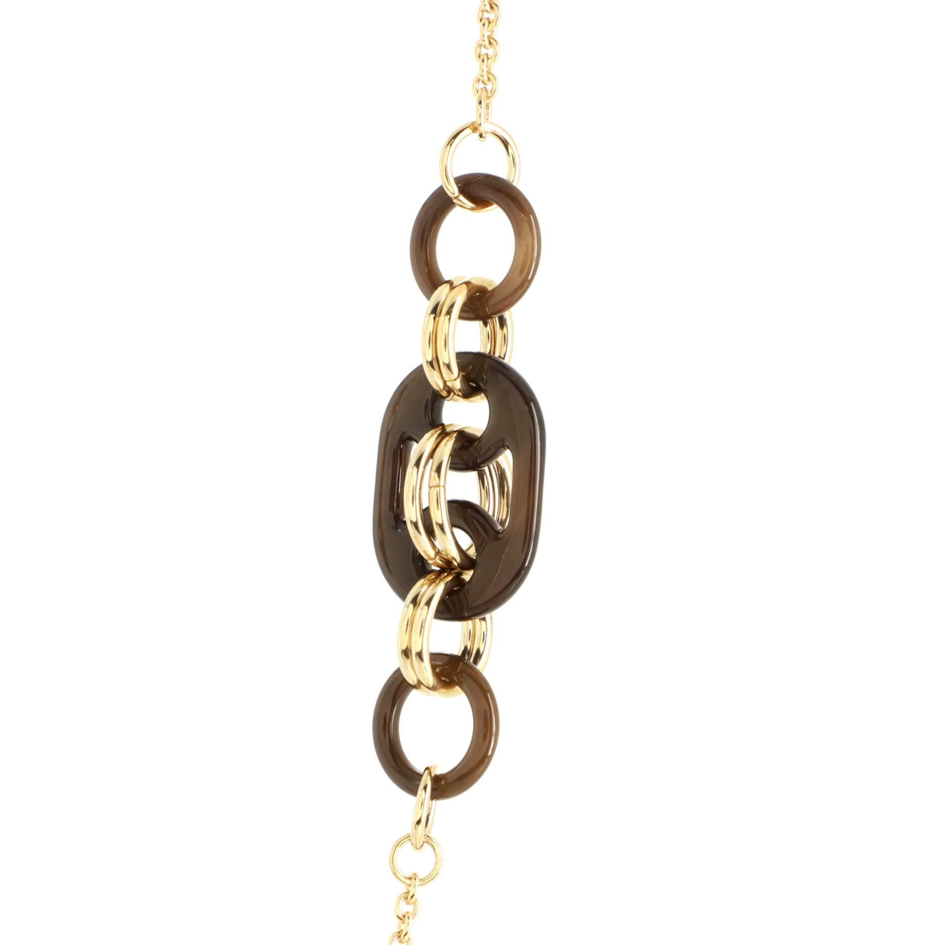 Eurydice Pendant Necklace Metal and Buffalo Horn