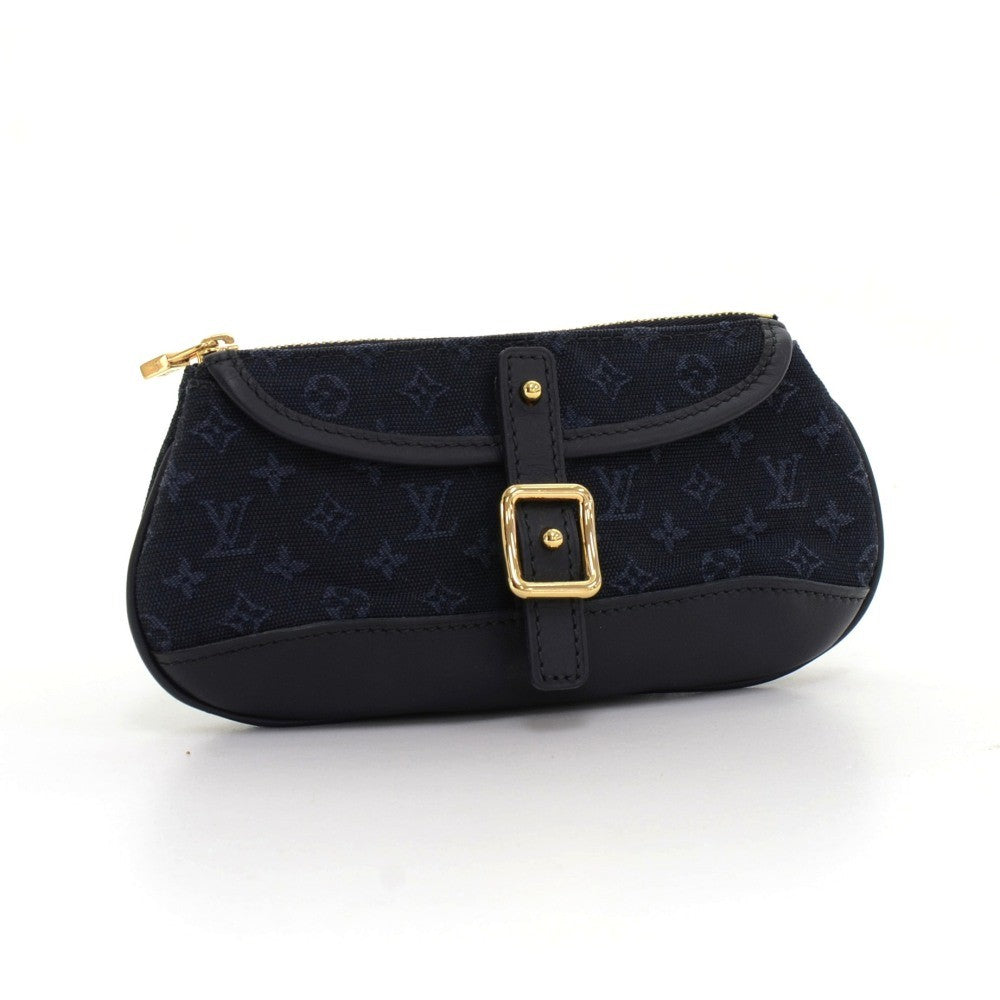 Louis Vuitto Anne Sophie Mini Lin Canvas Clutch Bag