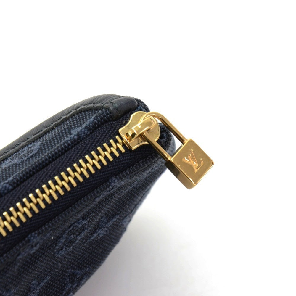 Louis Vuitto Anne Sophie Mini Lin Canvas Clutch Bag