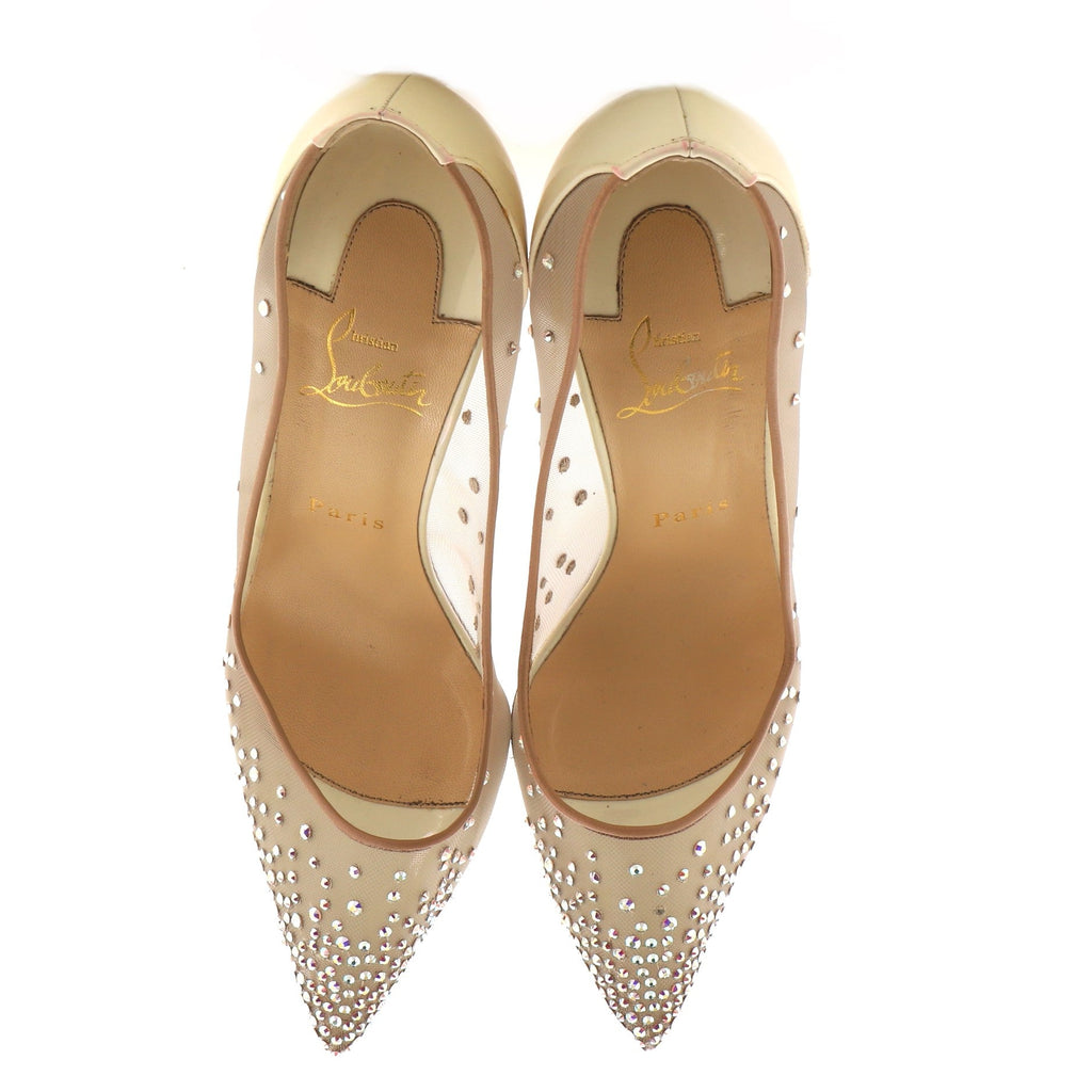 Women's Follies Strass Pumps Crystal Embellished Mesh