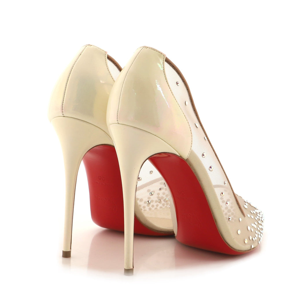 Women's Follies Strass Pumps Crystal Embellished Mesh