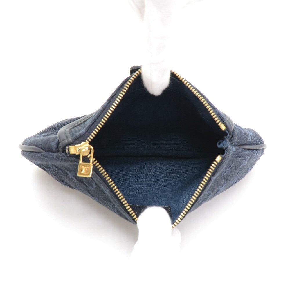 Louis Vuitto Anne Sophie Mini Lin Canvas Clutch Bag