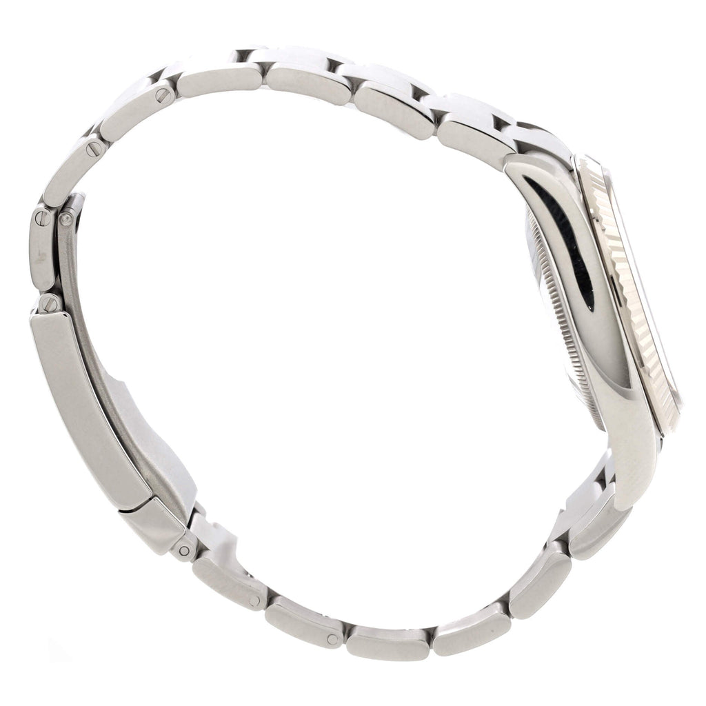 Oyster Perpetual Datejust Automatic Watch Stainless Steel and White Gold with Diamond Markers 36