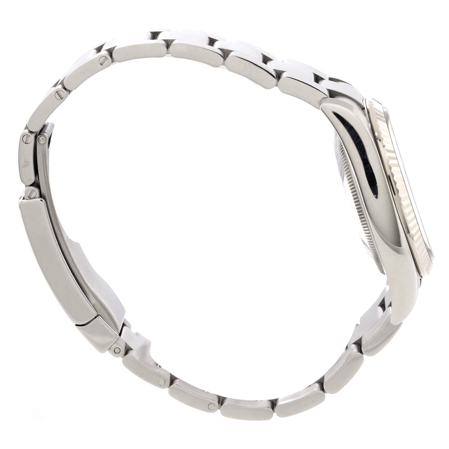 Oyster Perpetual Datejust Automatic Watch Stainless Steel and White Gold with Diamond Markers 36
