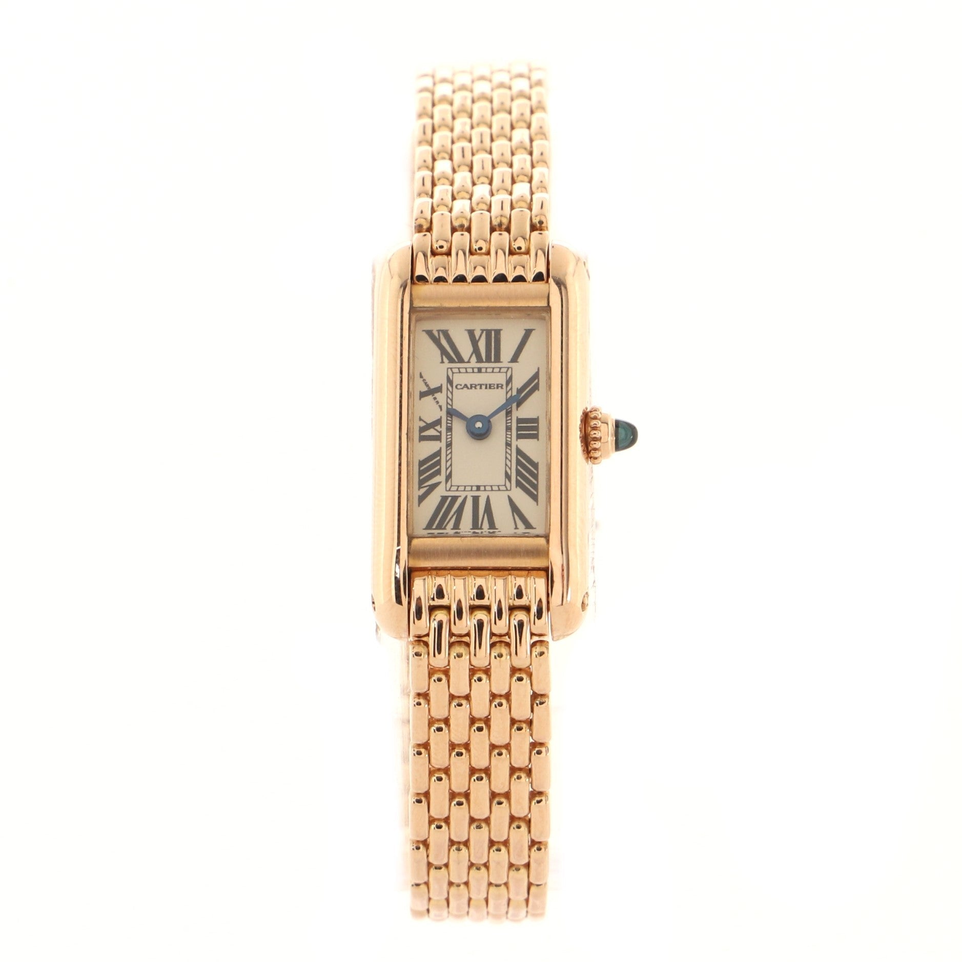 Tank Allongee Quartz Watch Rose Gold 14