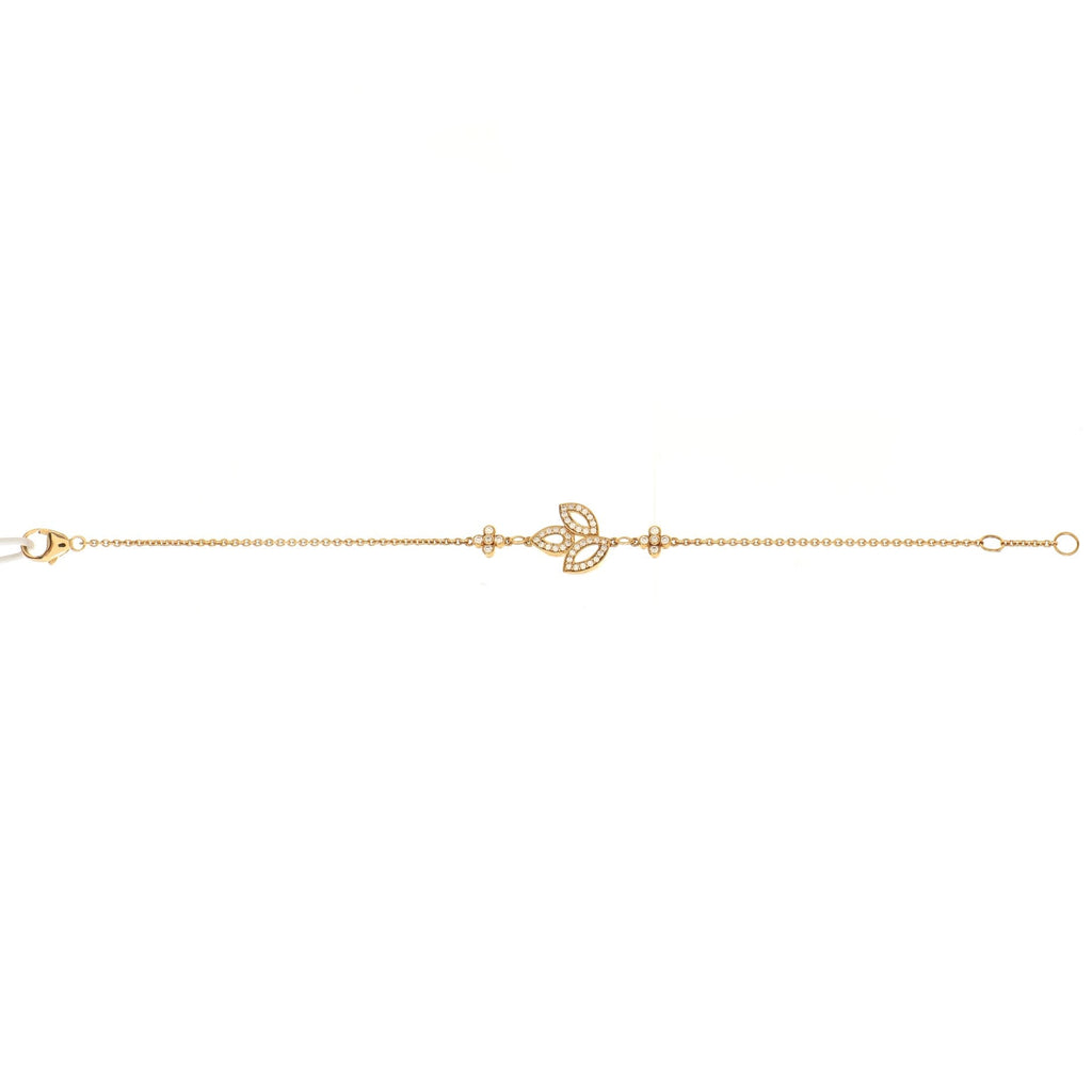 Lily Cluster Bracelet 18K Yellow Gold with Diamonds