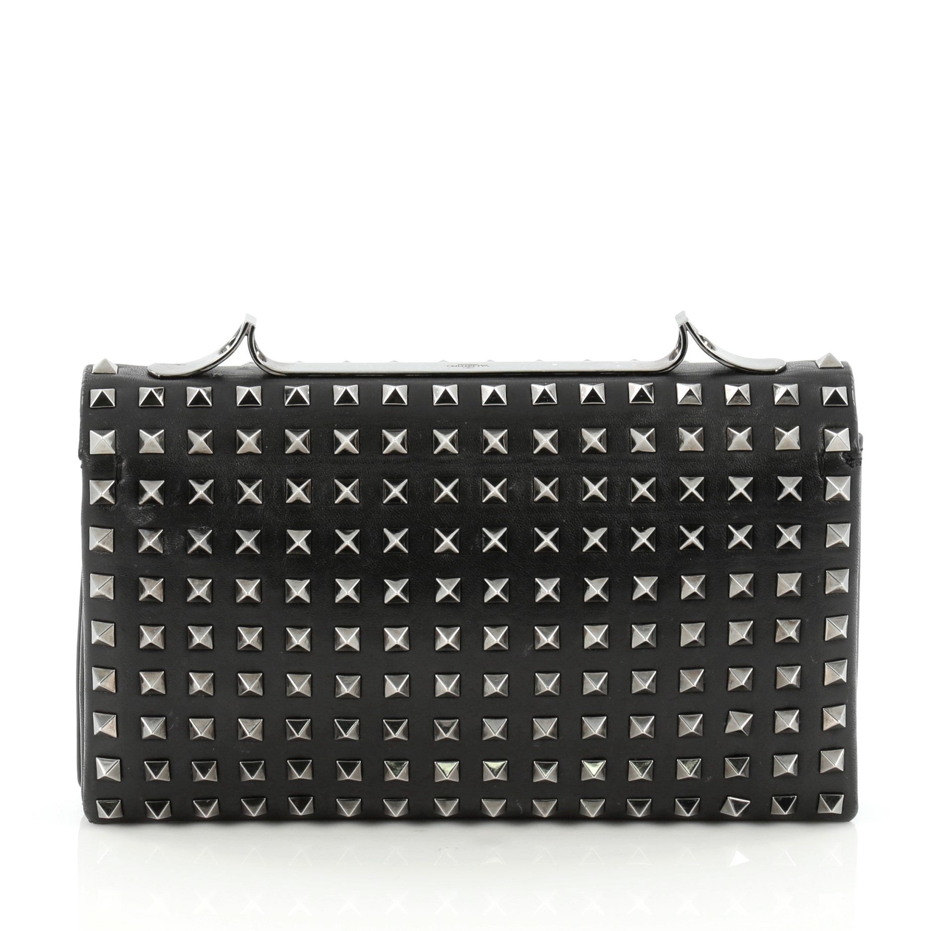 Va Va Voom Clutch Full Studded Leather Medium