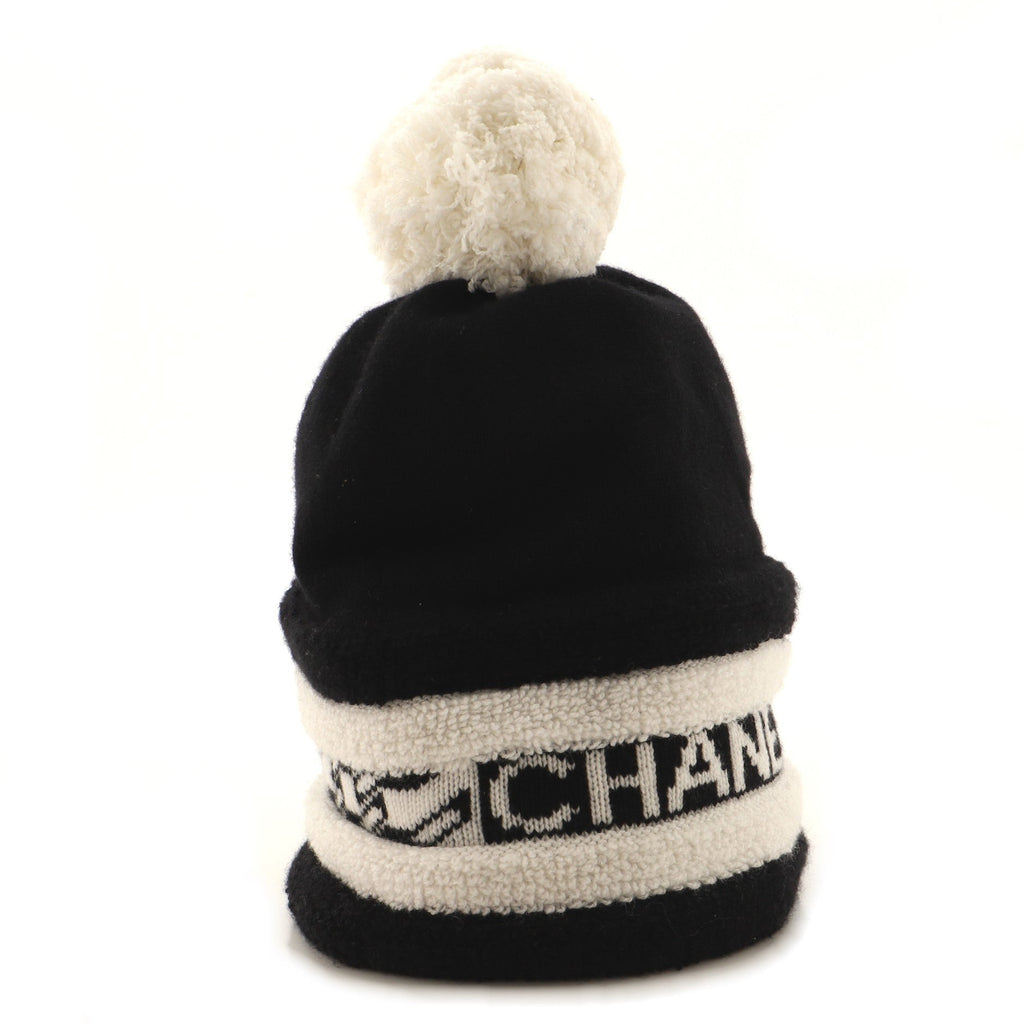 Logo Pom Pom Beanie Cashmere Medium