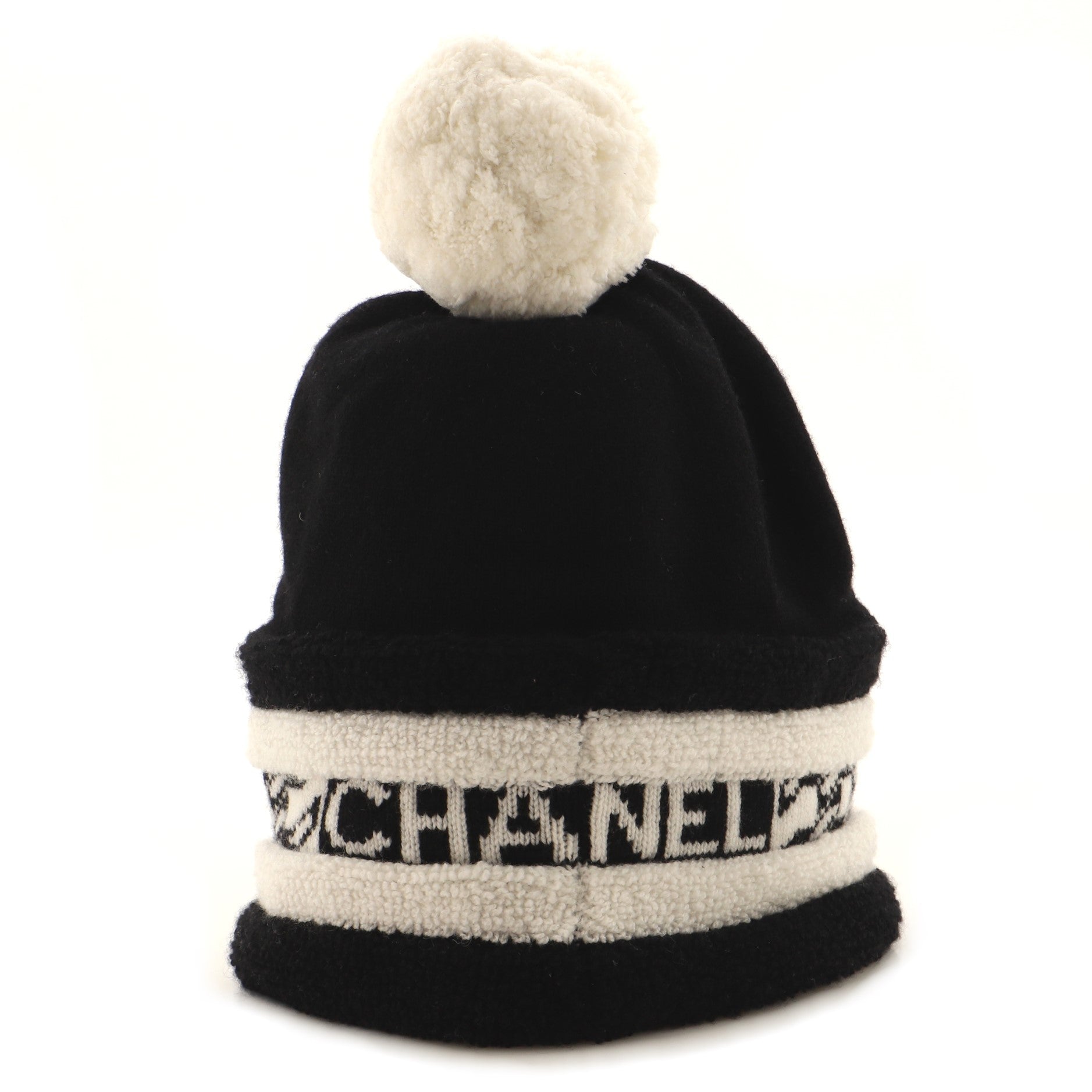 Logo Pom Pom Beanie Cashmere Medium