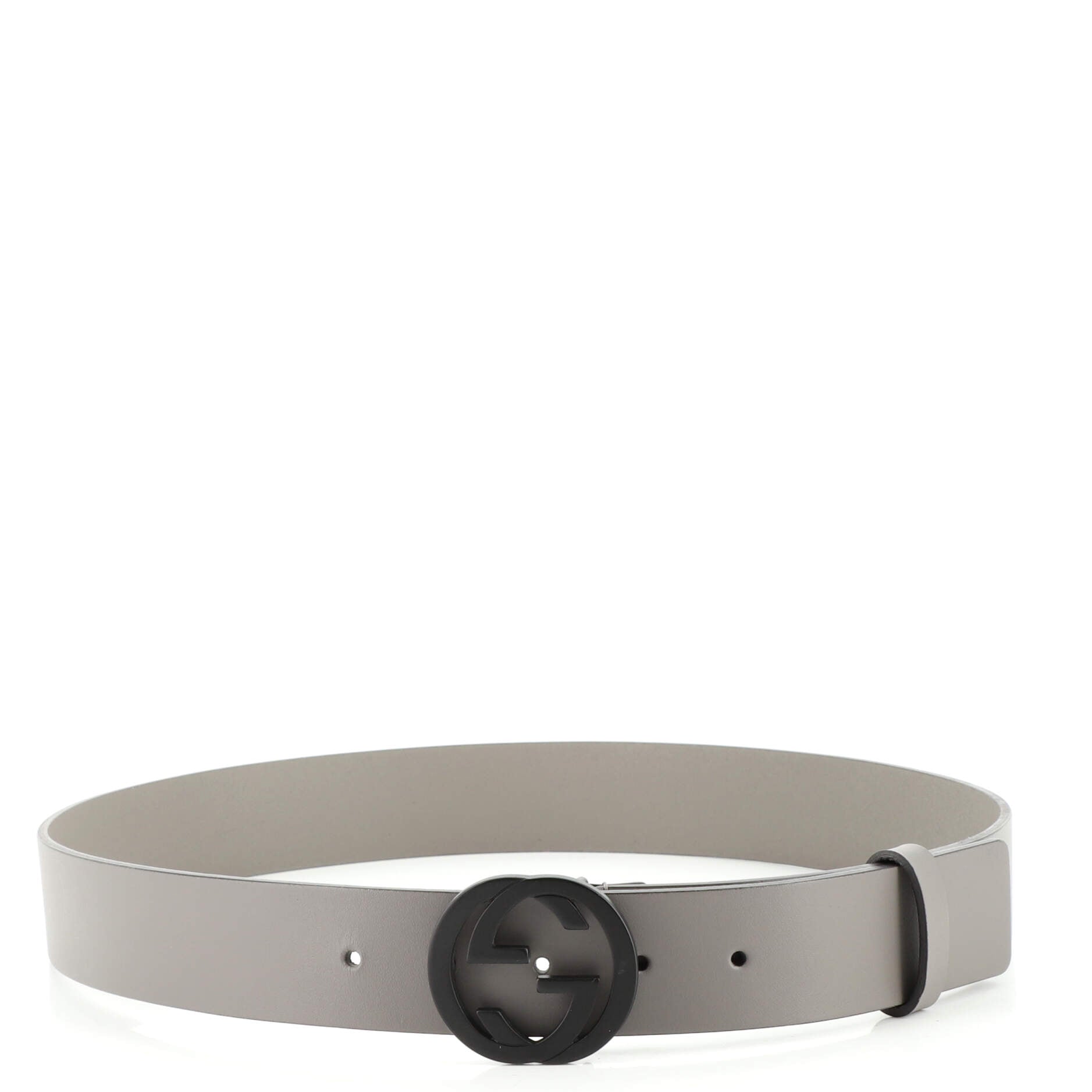 Interlocking G Belt Leather Wide 90