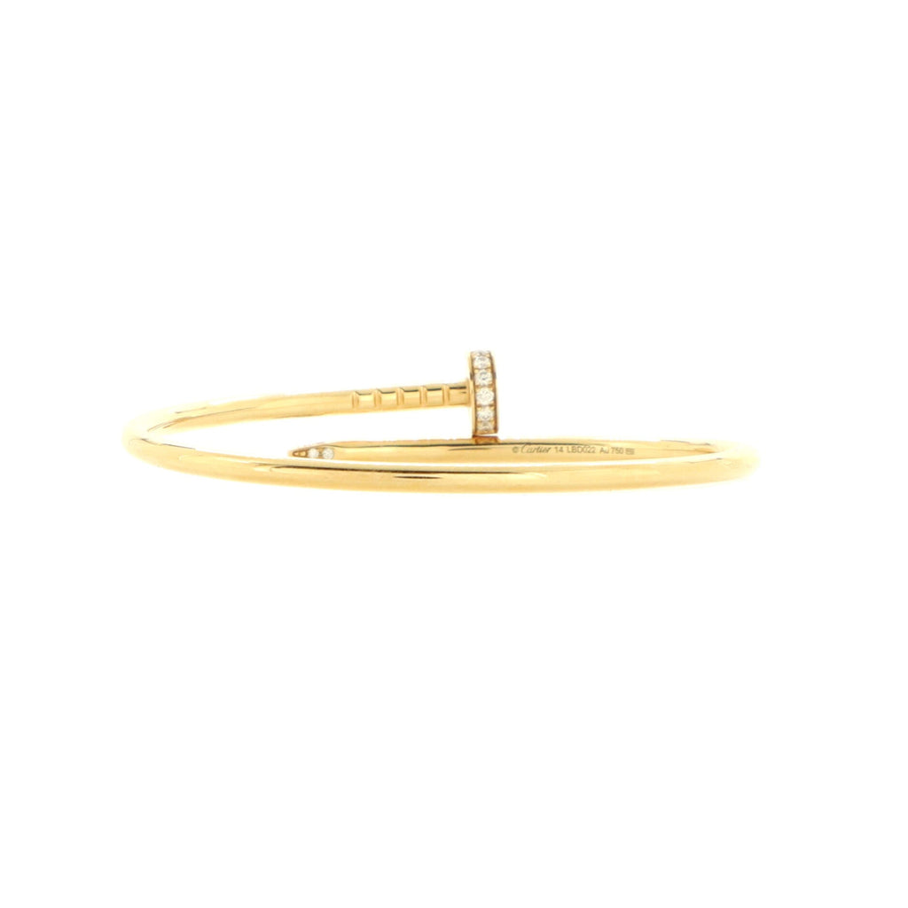 Juste un Clou Bracelet 18K Yellow Gold with Diamonds Small