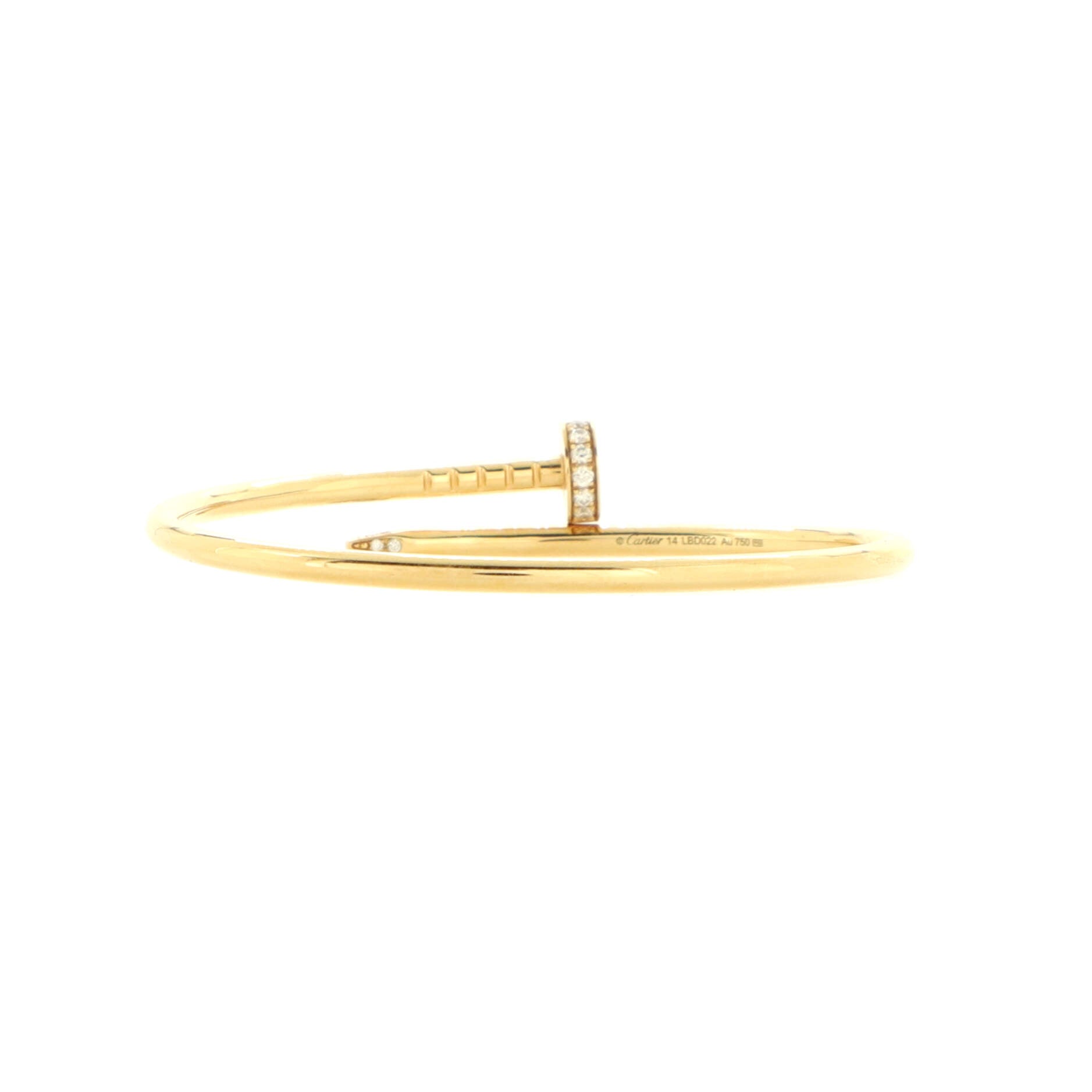 Juste un Clou Bracelet 18K Yellow Gold with Diamonds Small