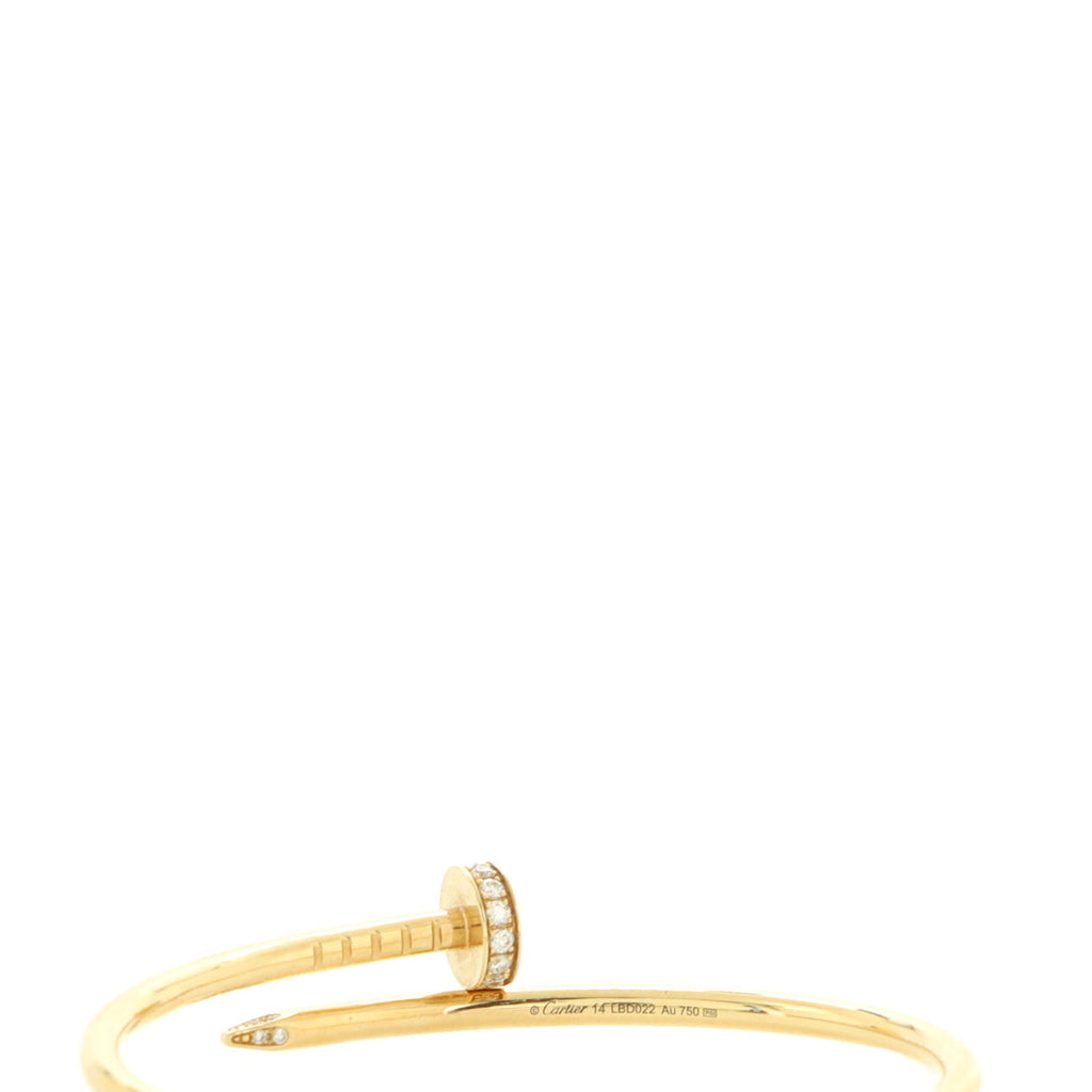 Juste un Clou Bracelet 18K Yellow Gold with Diamonds Small