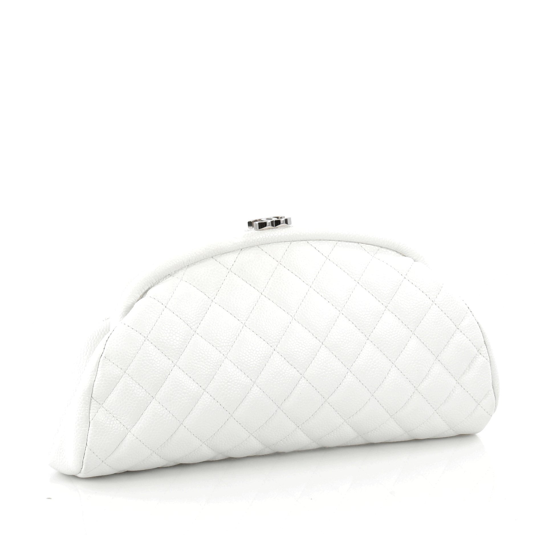 Timeless Clutch Quilted Caviar