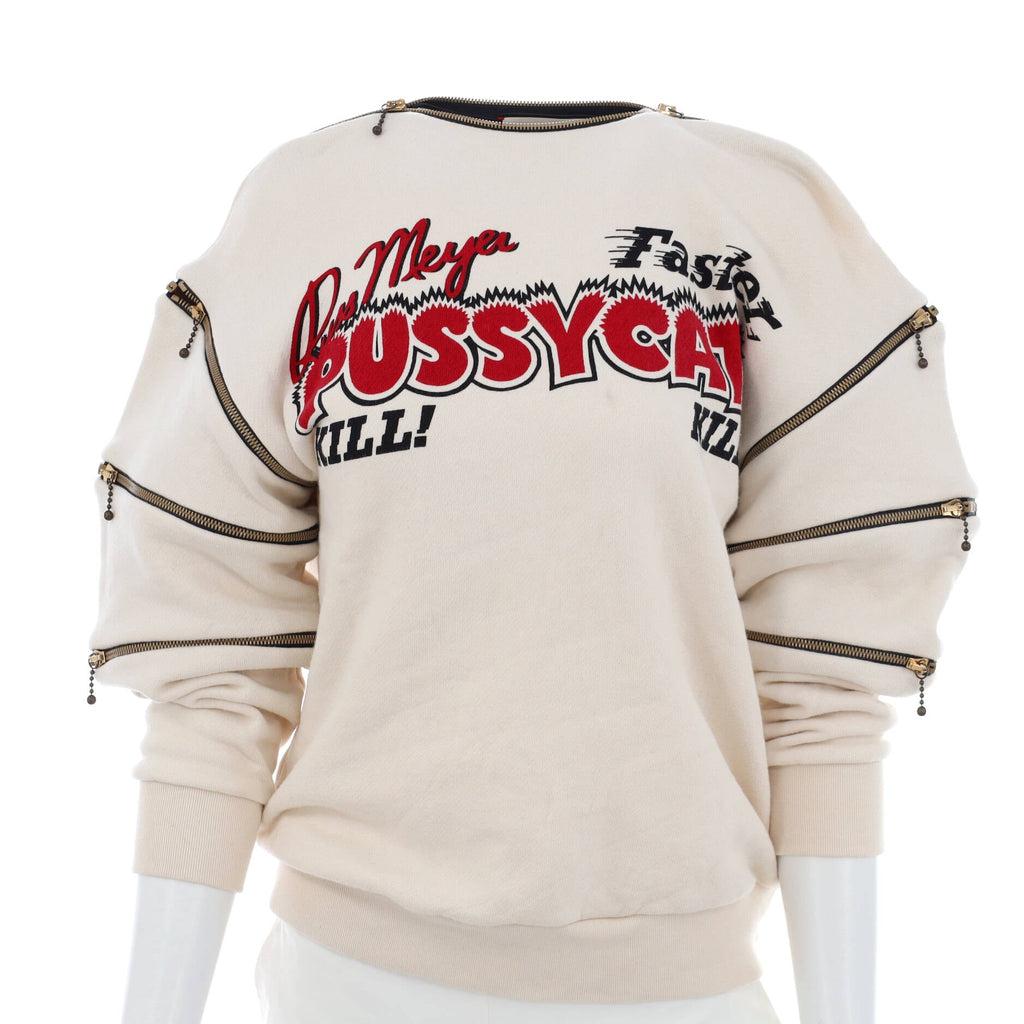 Pussycat Multi-Zip Sweatshirt Cotton