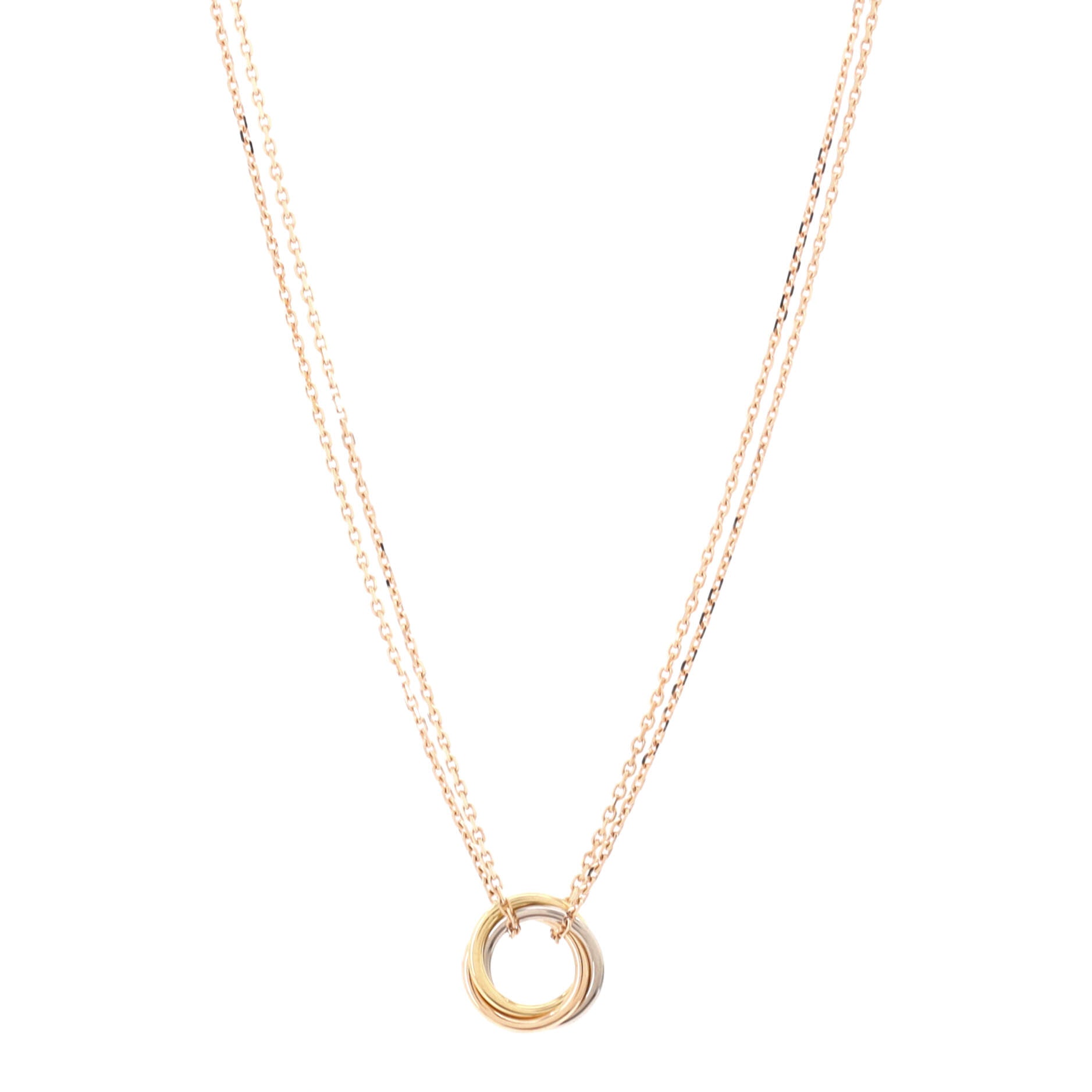 Trinity Choker Necklace 18K Tricolor Gold