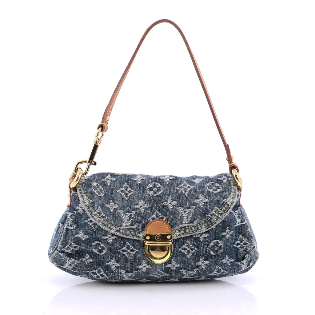 Pleaty Handbag Denim Mini