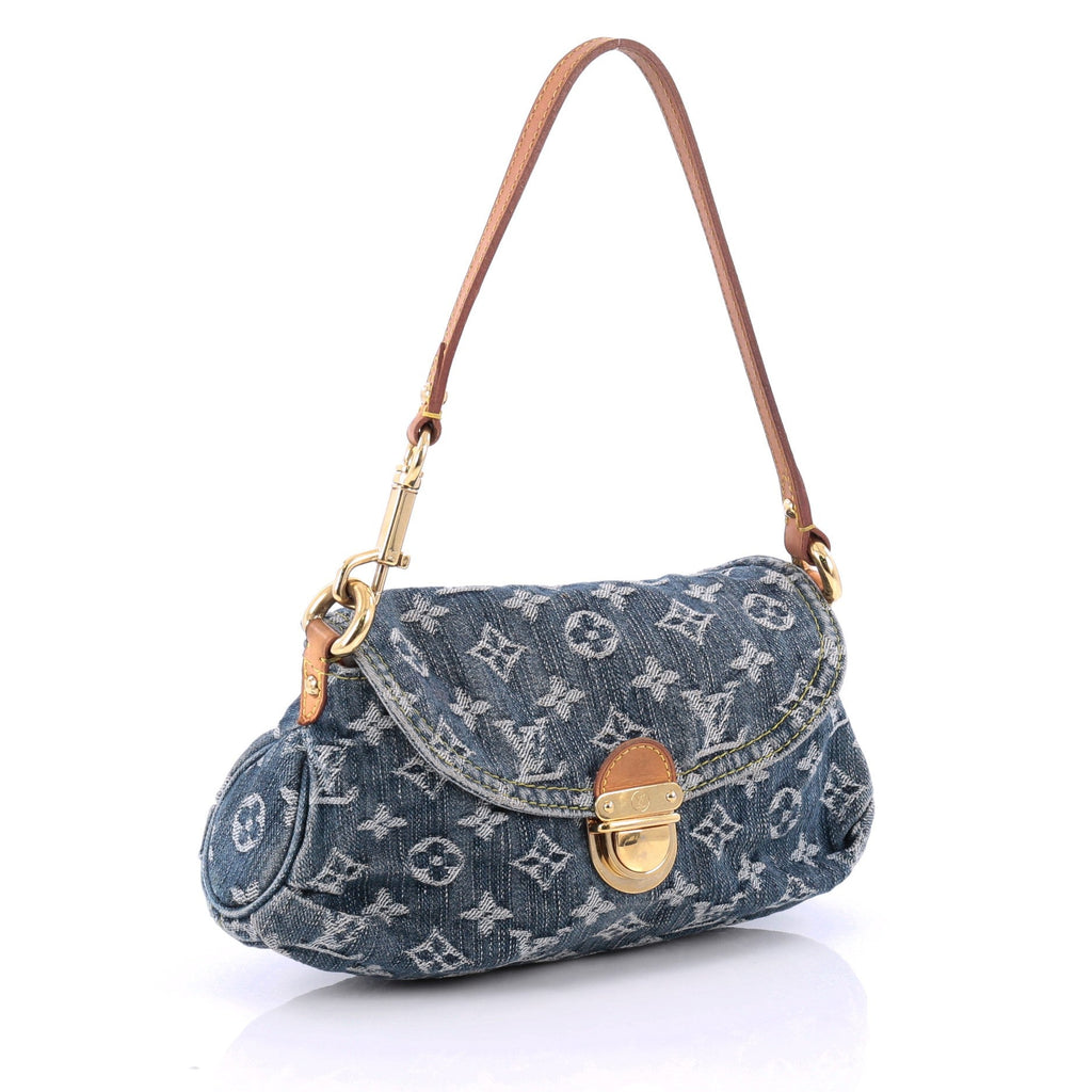 Pleaty Handbag Denim Mini