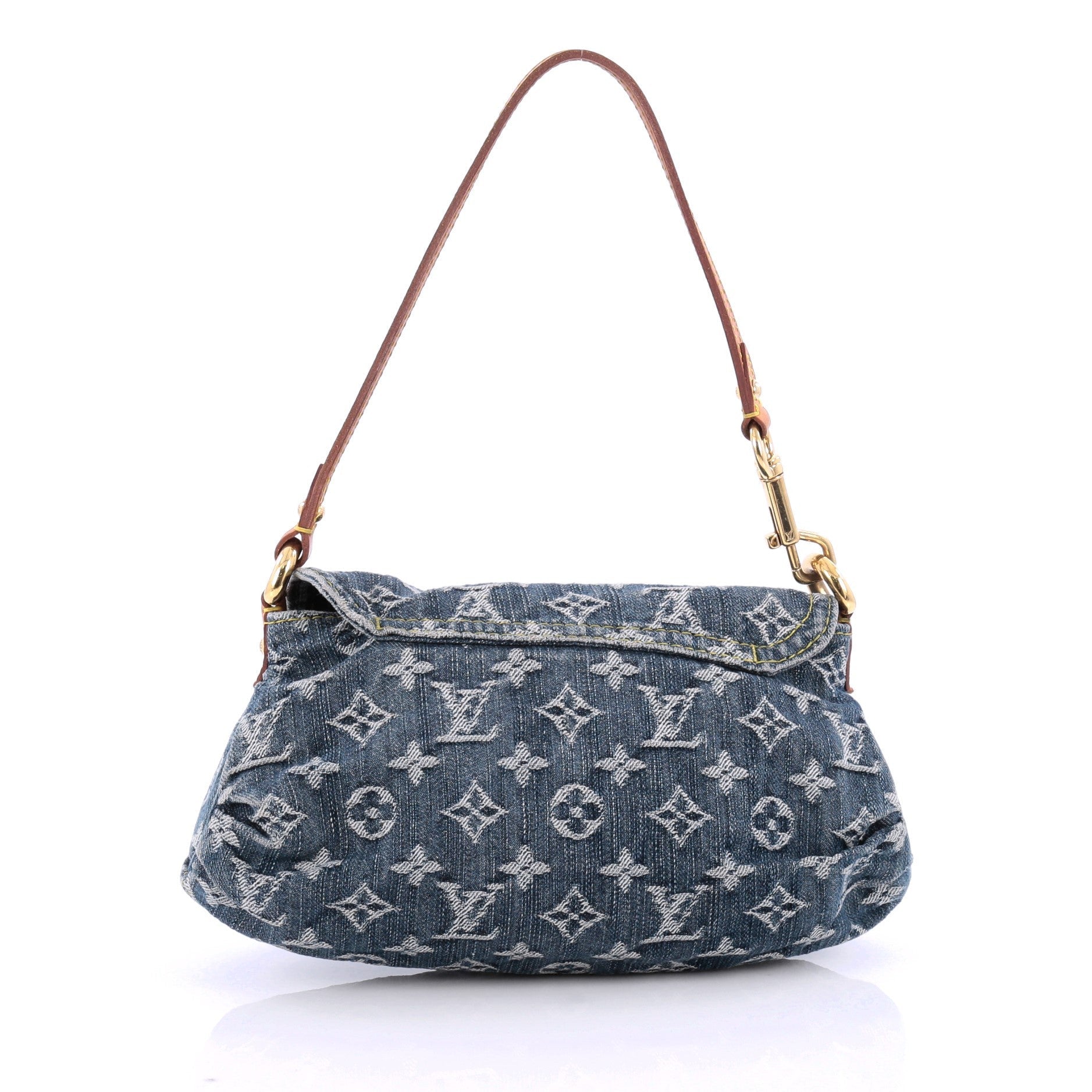 Pleaty Handbag Denim Mini