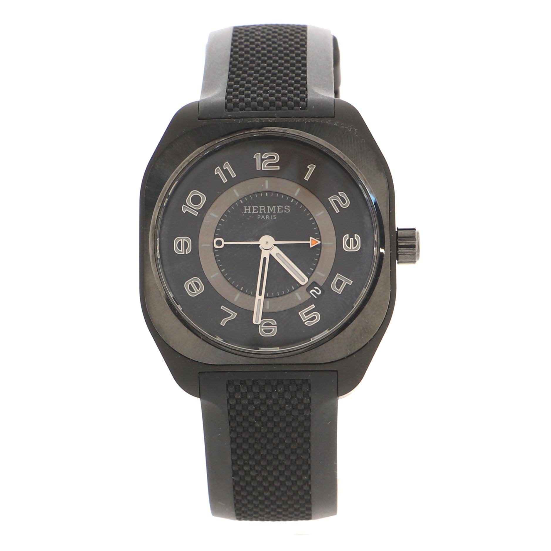 H08 Automatic Watch DLC Titanium and Rubber 39