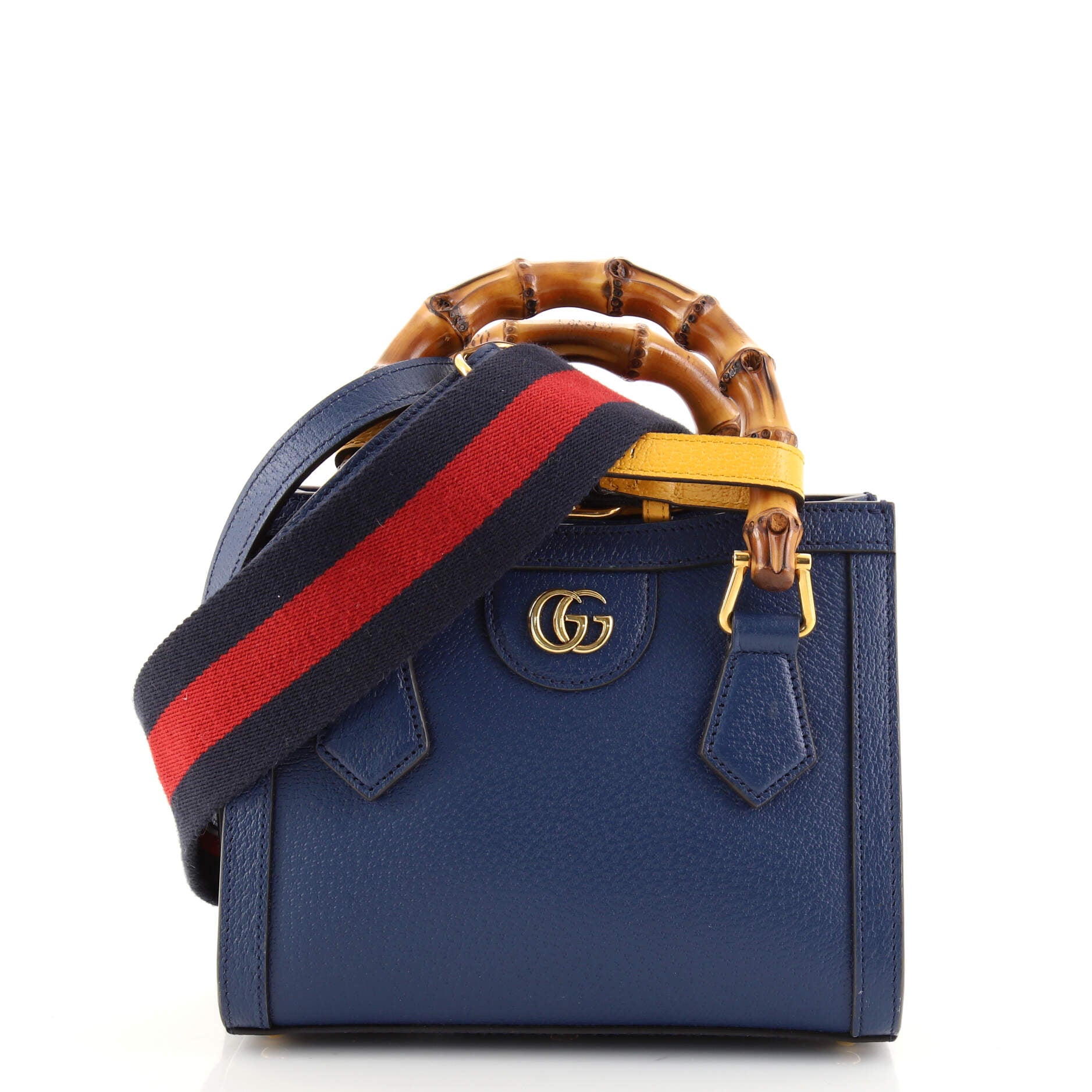 Diana NM Bamboo Handle Tote Leather Mini