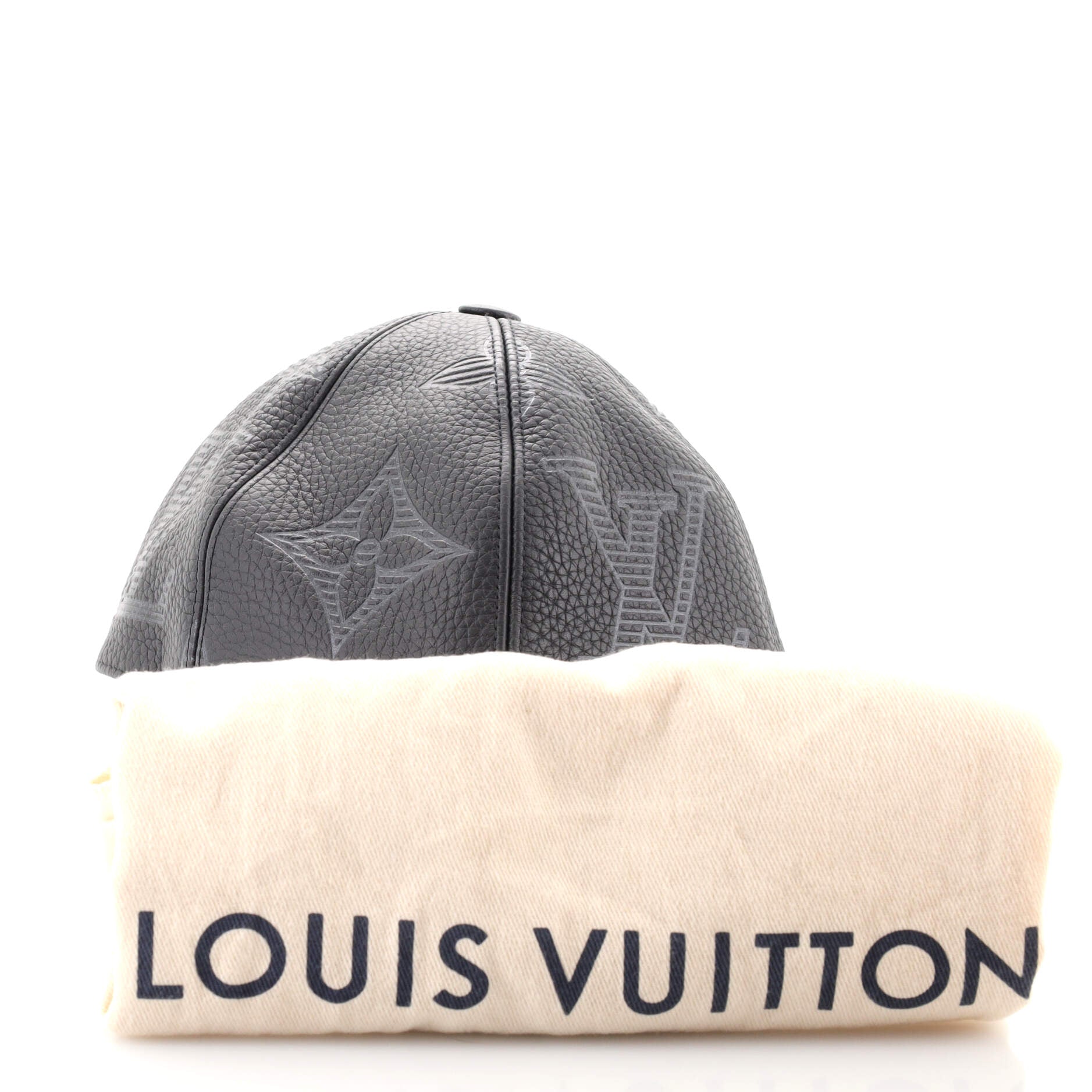 Baseball Cap Monogram Shadow Leather
