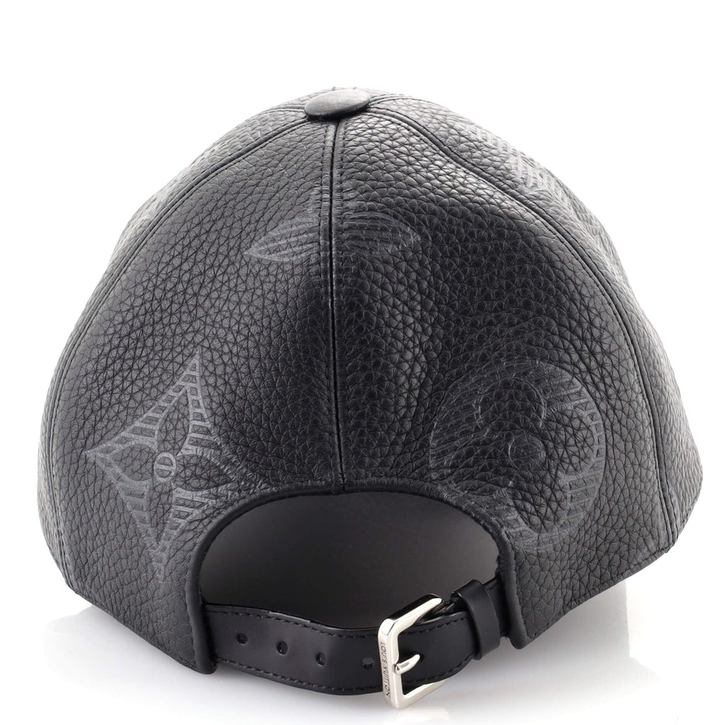 Baseball Cap Monogram Shadow Leather