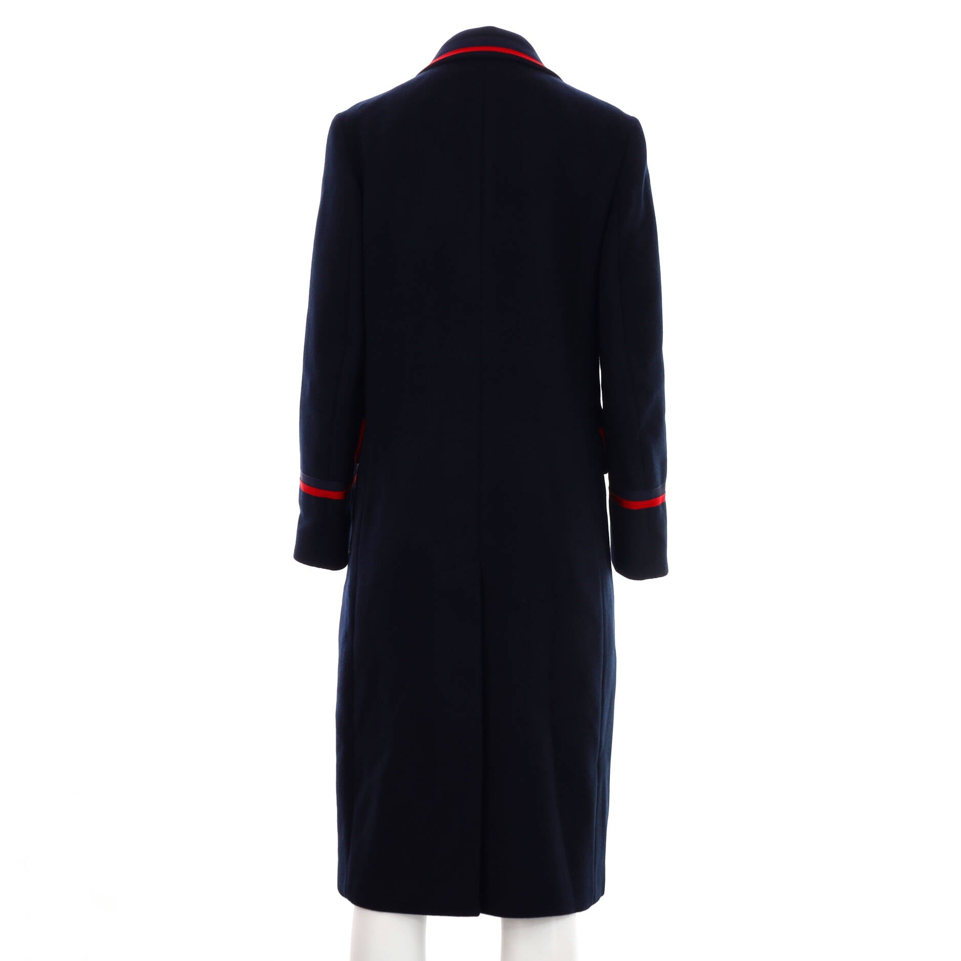 Women's Double Breasted Military Coat Wool