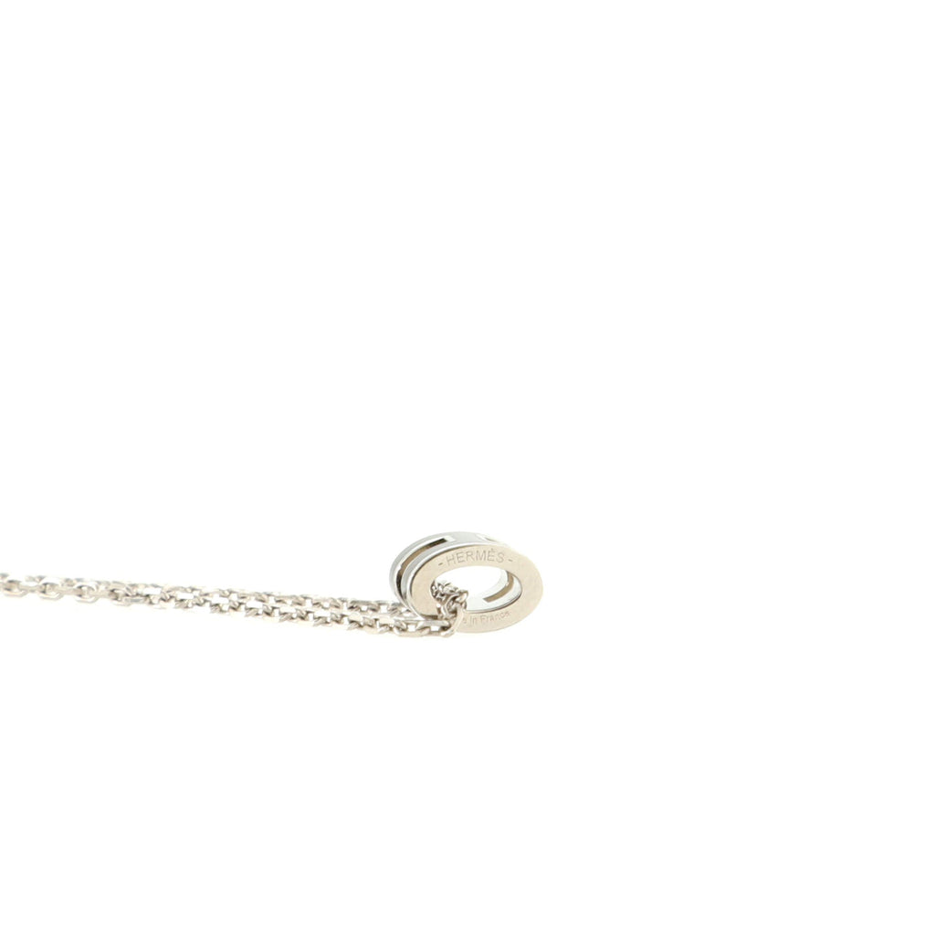 Pop H Pendant Chain Necklace Metal and Enamel Mini