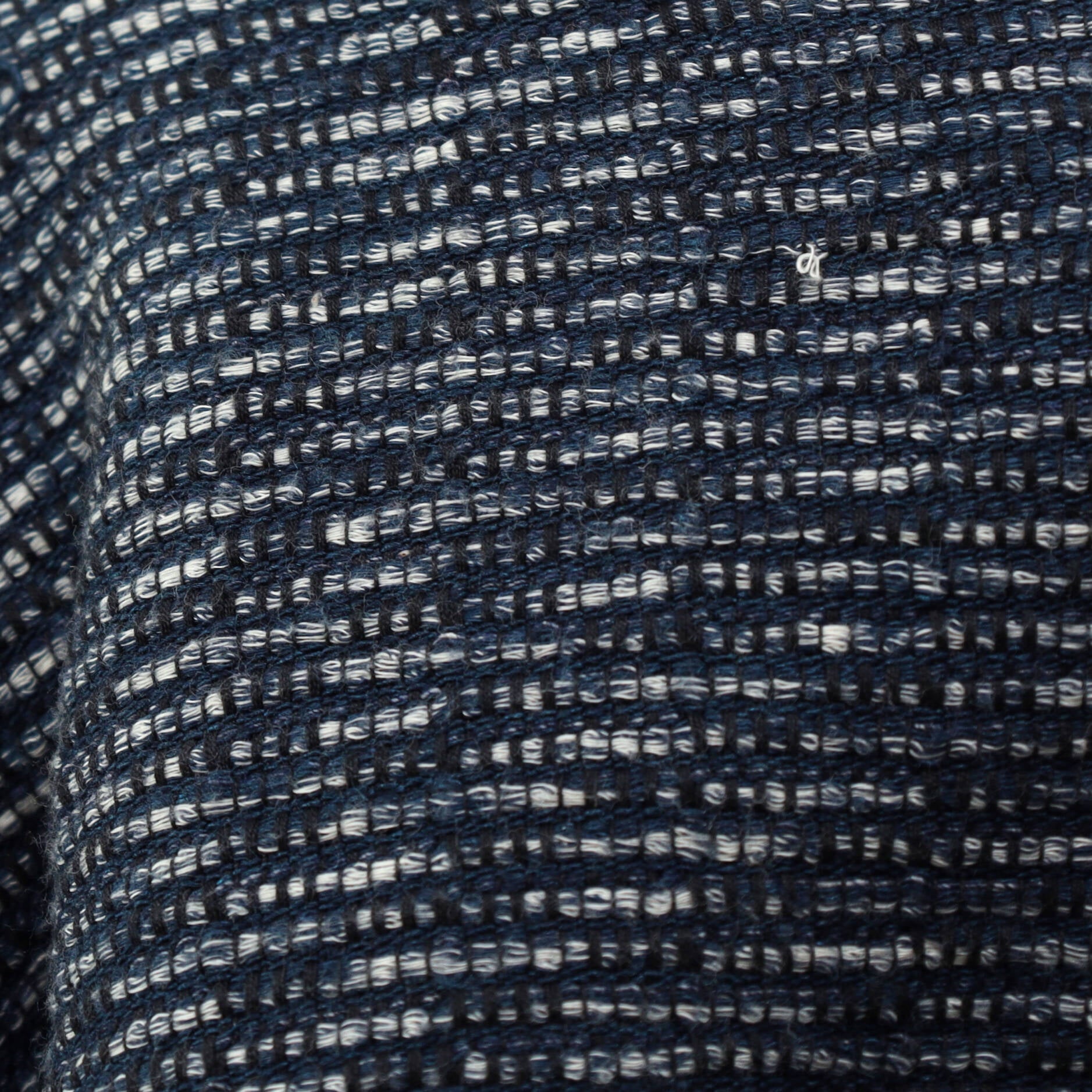 Women's Double Zipper Striped Collar Coat Tweed