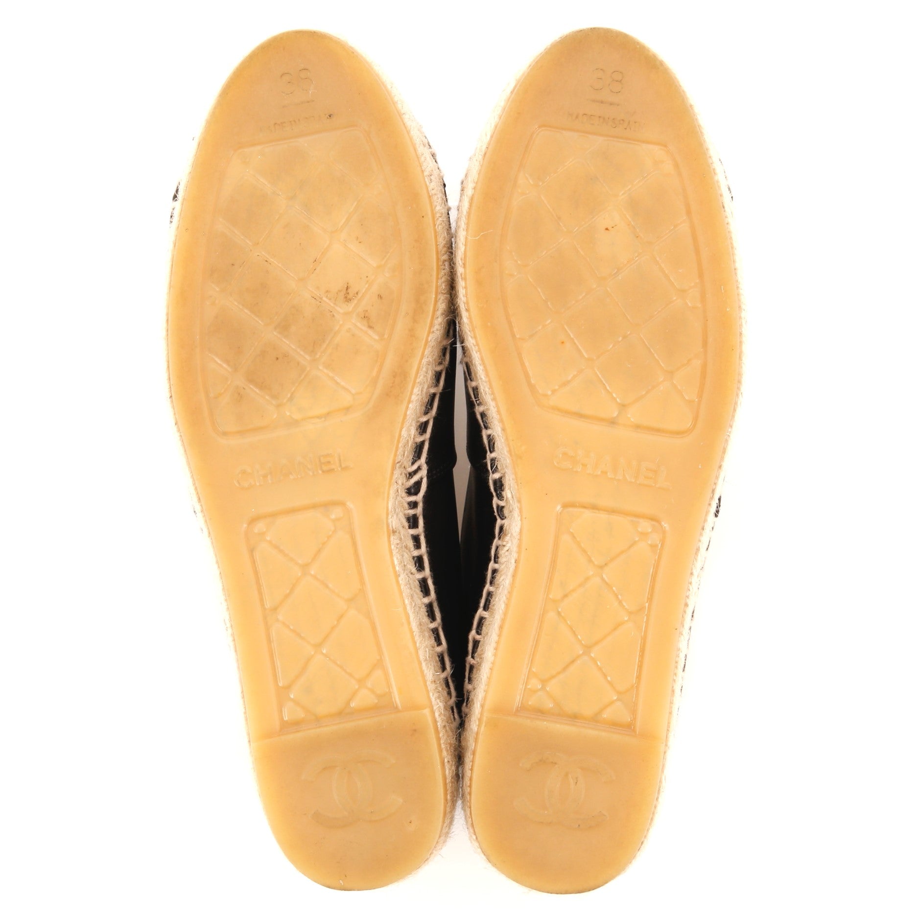 Women's CC Cap Toe Espadrilles Leather