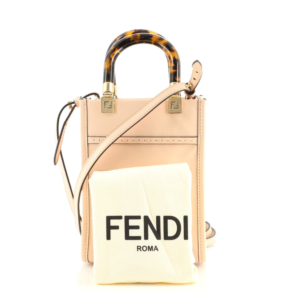 Sunshine Shopper Tote Leather Mini