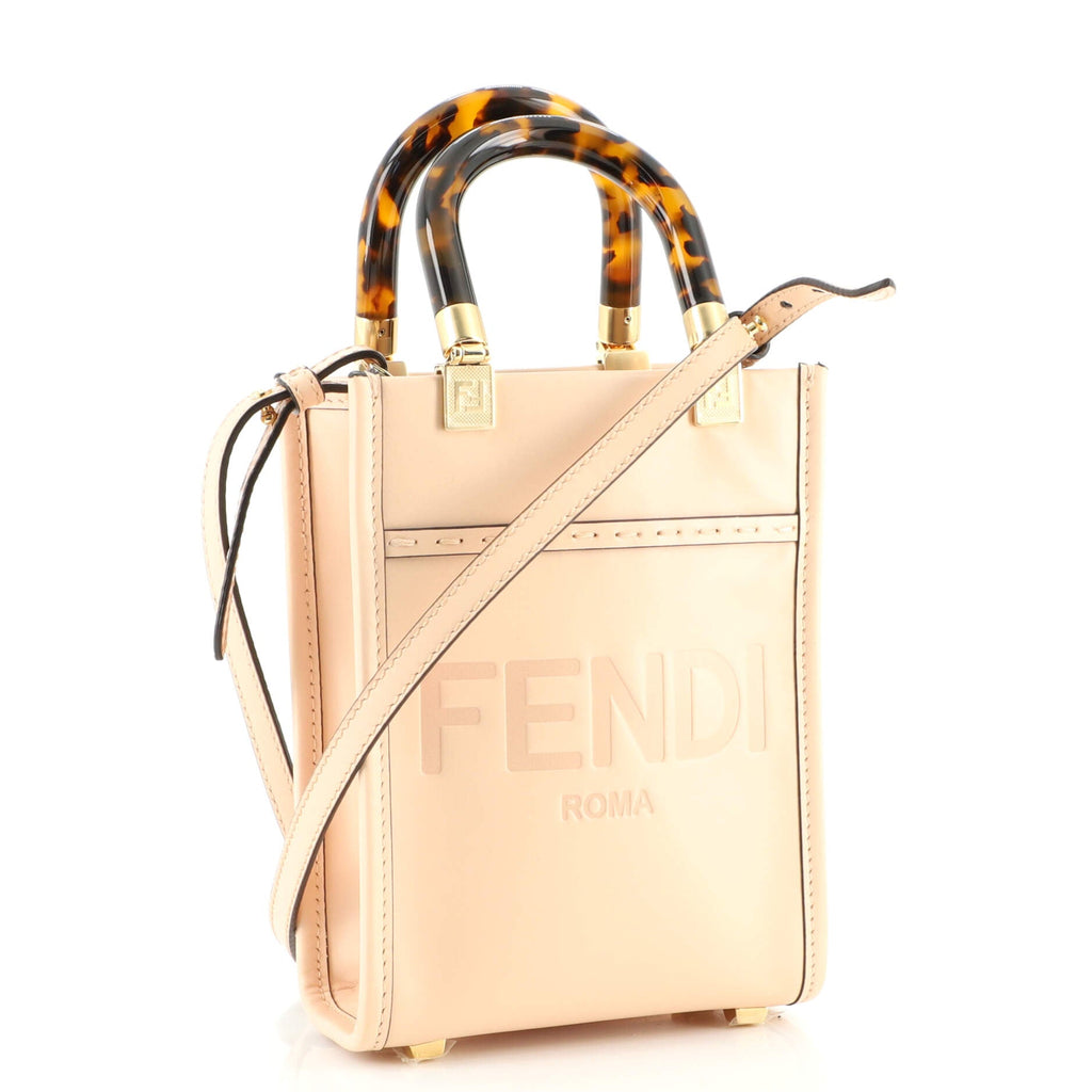 Sunshine Shopper Tote Leather Mini