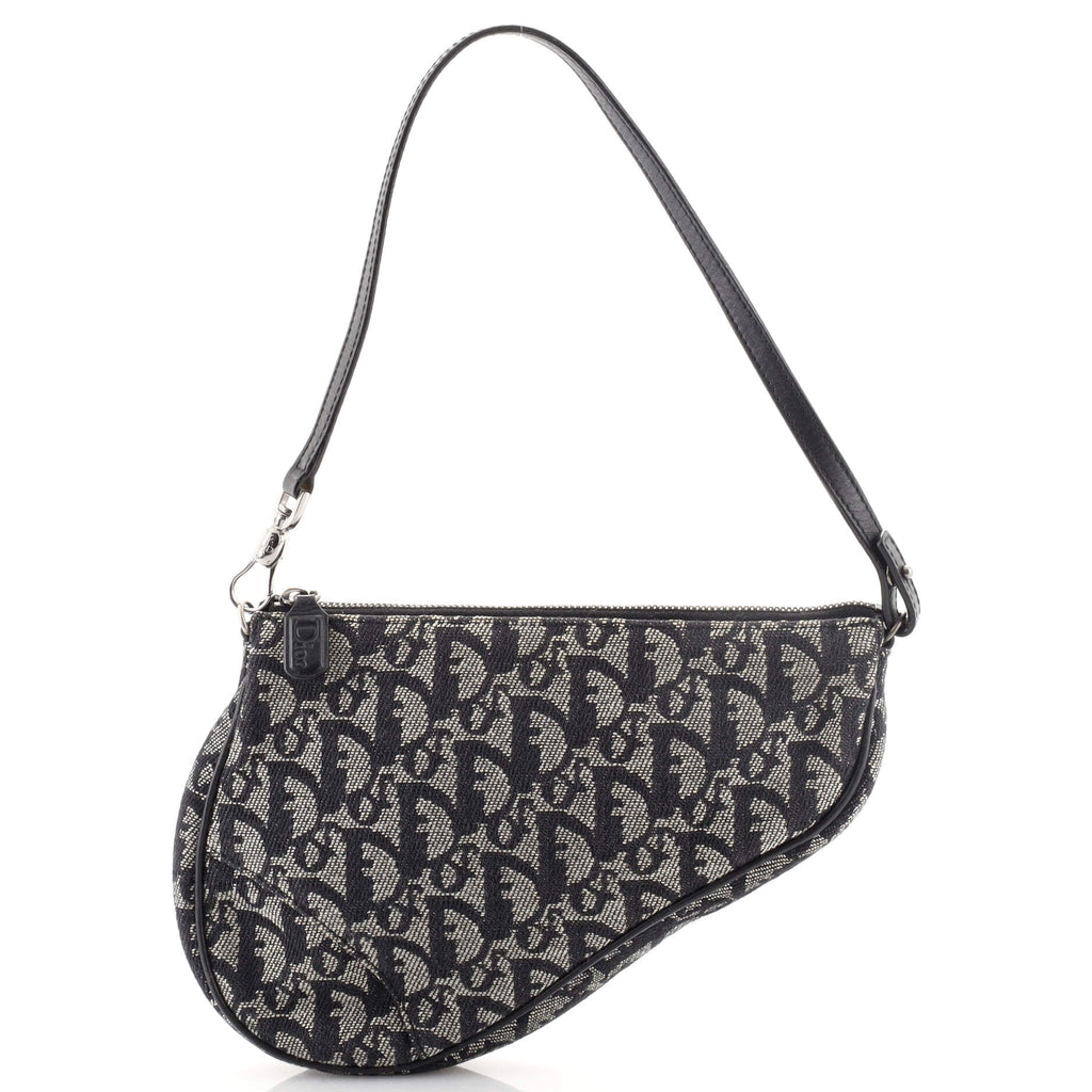 Vintage Saddle Bag Diorissimo Canvas Mini